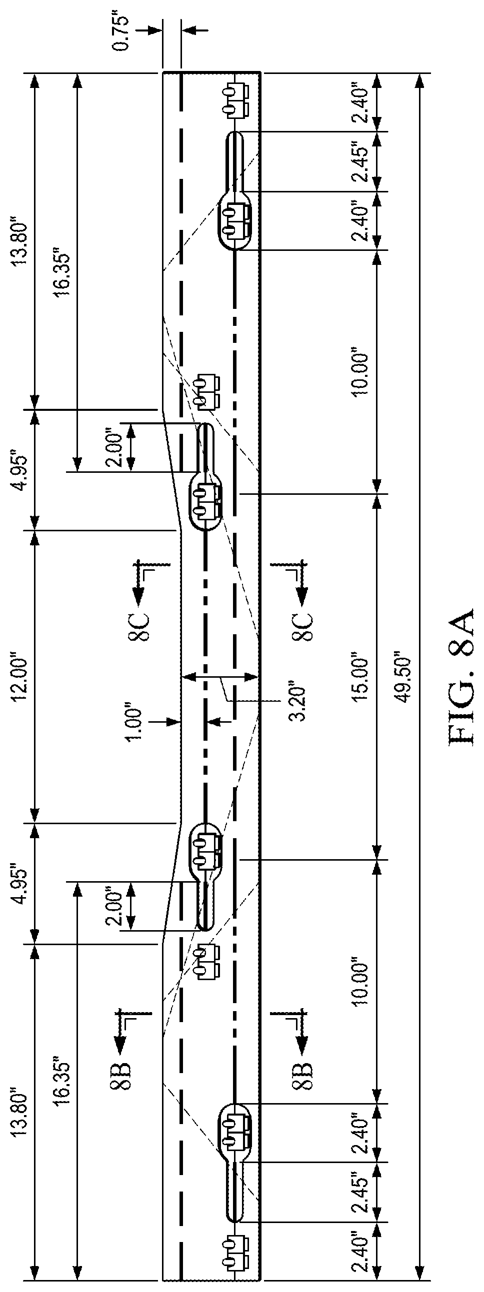 Patent US12297644 Figure 9 – Concrete product comprising an adaptive prestressing system, and method of locally prestressing a concrete product