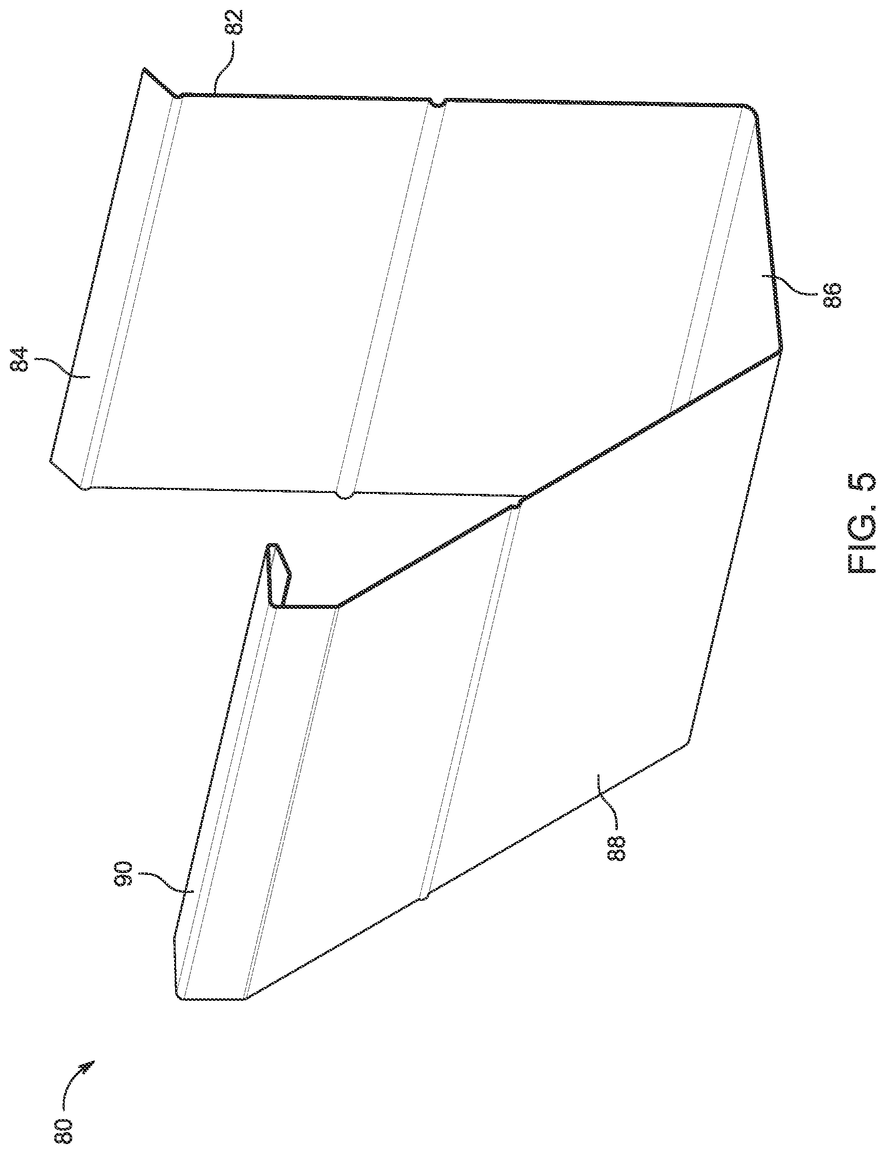 Patent US12297645 Figure 8 – Main bodies and methods for use with modular platform for gutter guard systems with interchangeable components
