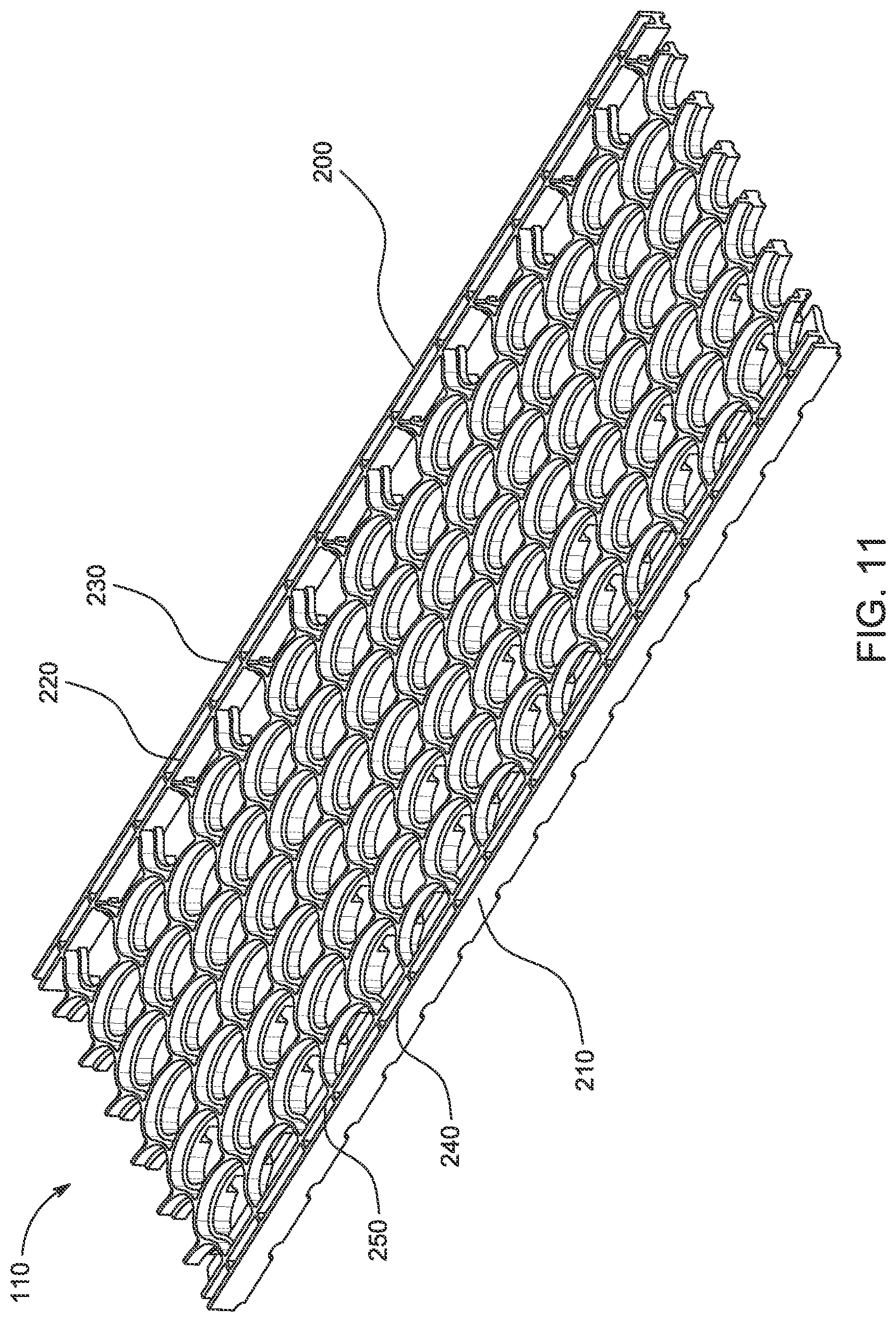 Patent US12297645 Figure 14 – Main bodies and methods for use with modular platform for gutter guard systems with interchangeable components
