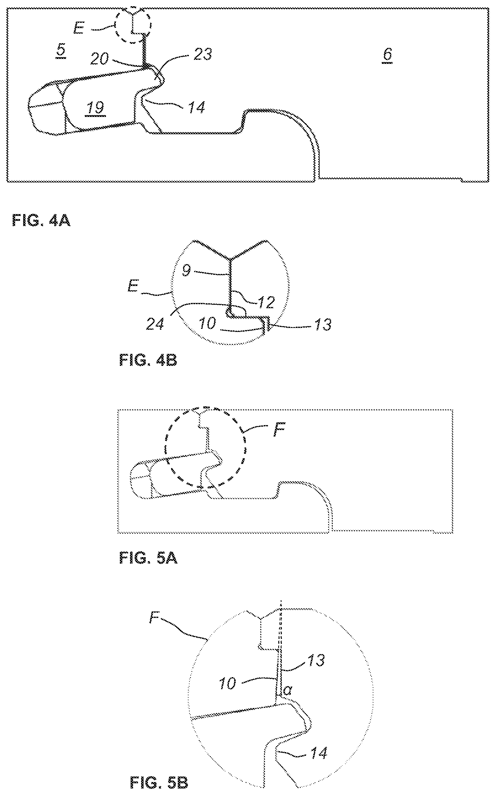Patent US12297648 Figure 3 – Set of panels with mechanical positioning means