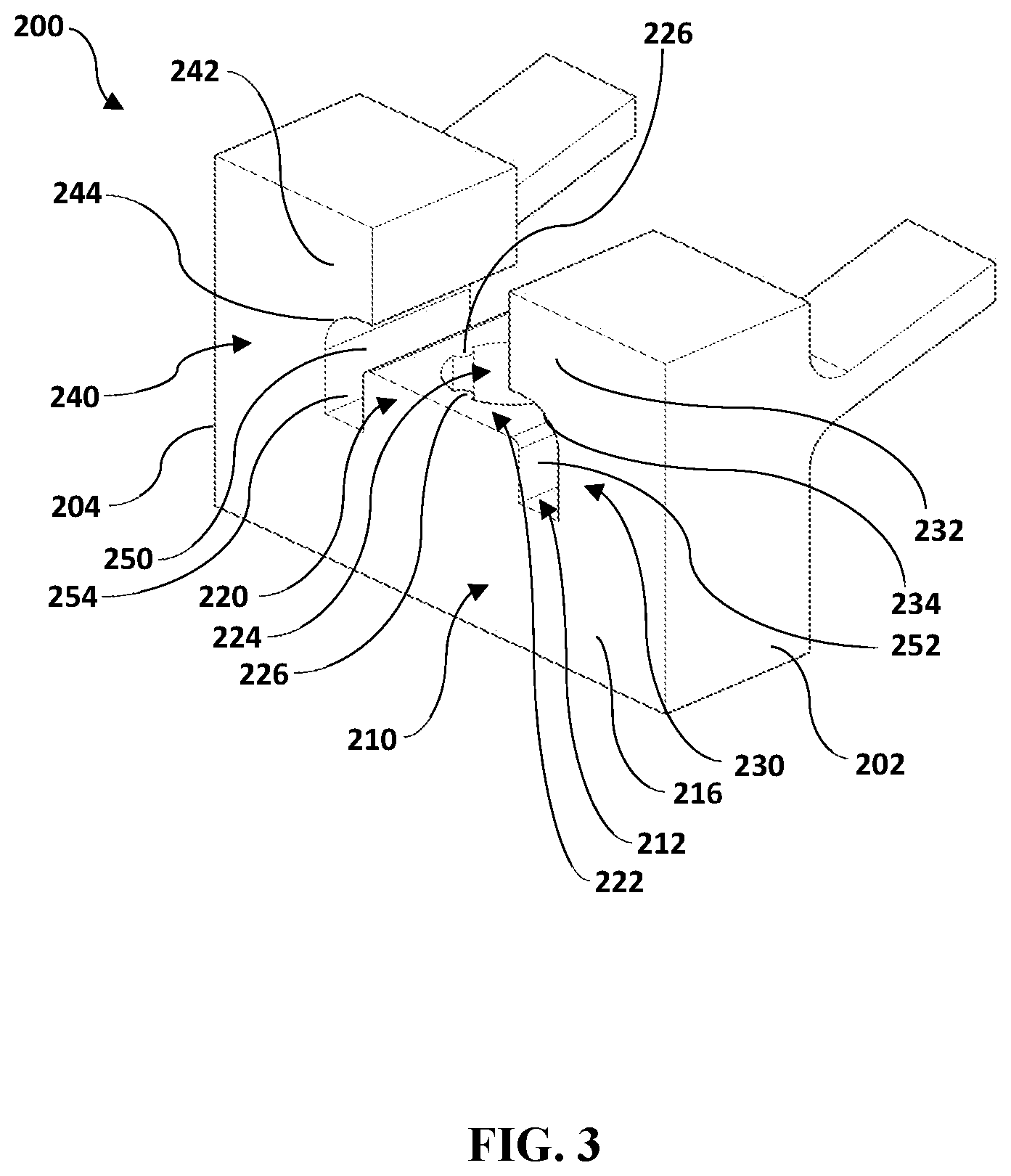 Patent US12297649 Figure 3 – Deck clip