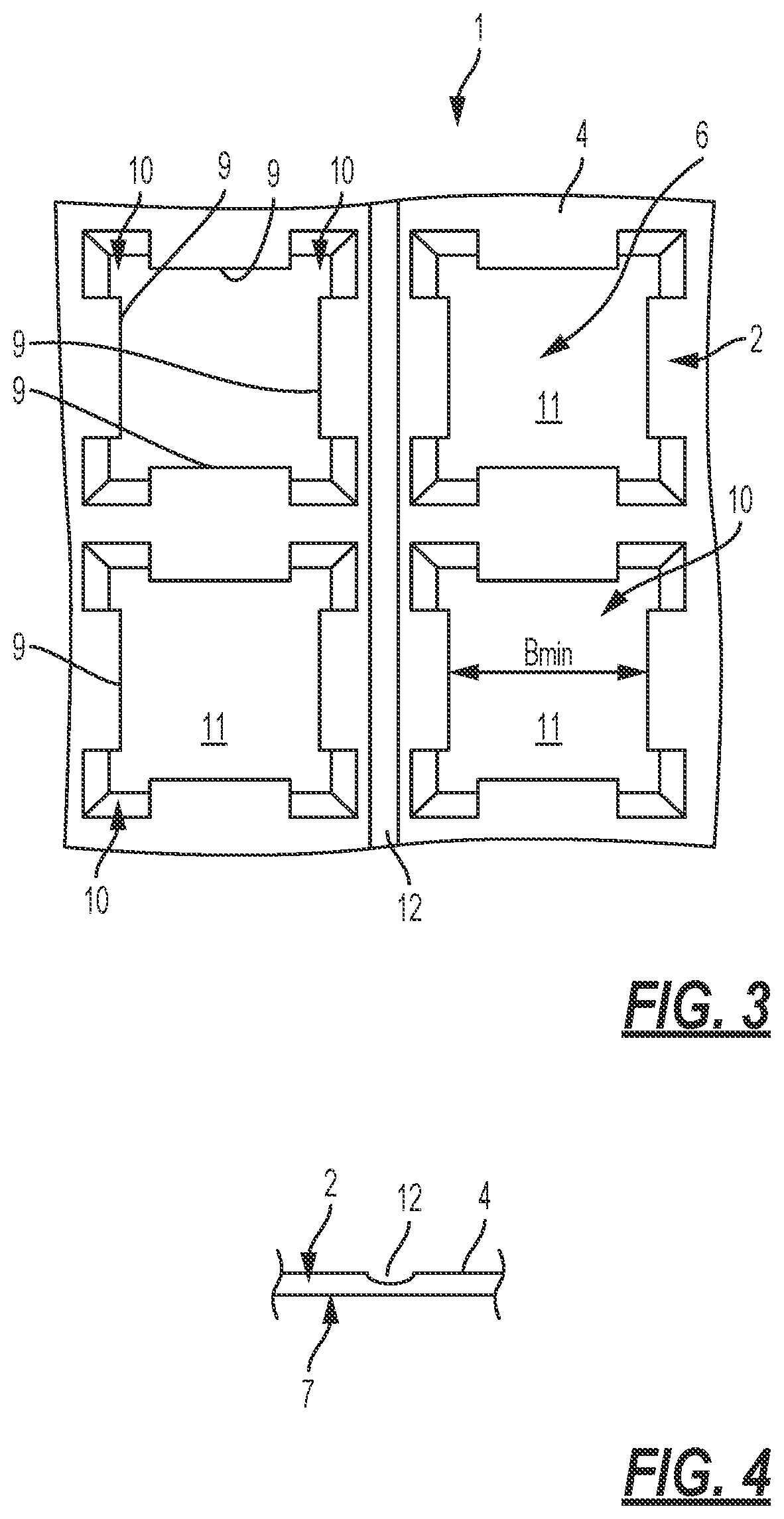 Patent US12297651 Figure 2 – Uncoupling mat with heating elements