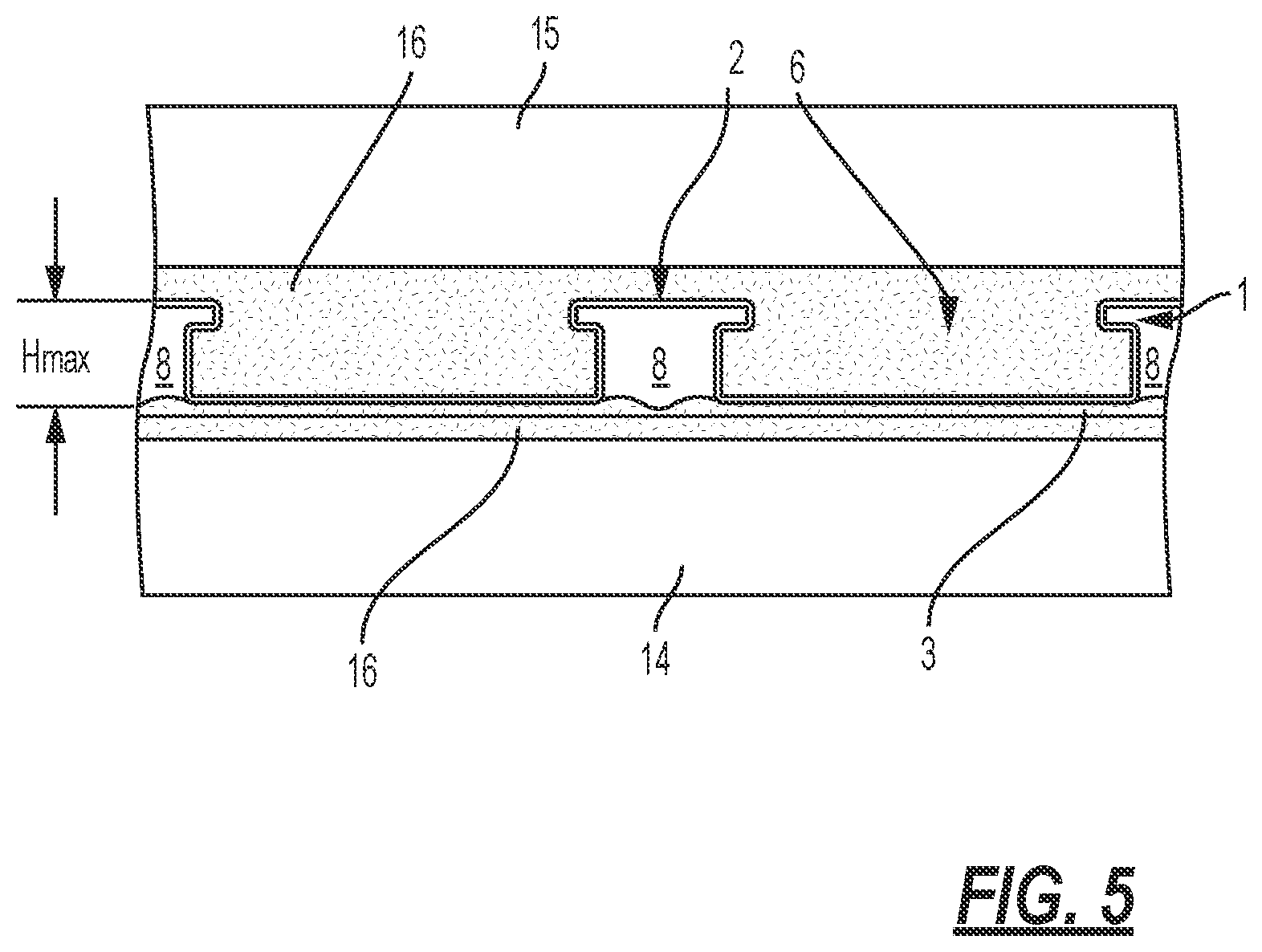 Patent US12297651 Figure 3 – Uncoupling mat with heating elements