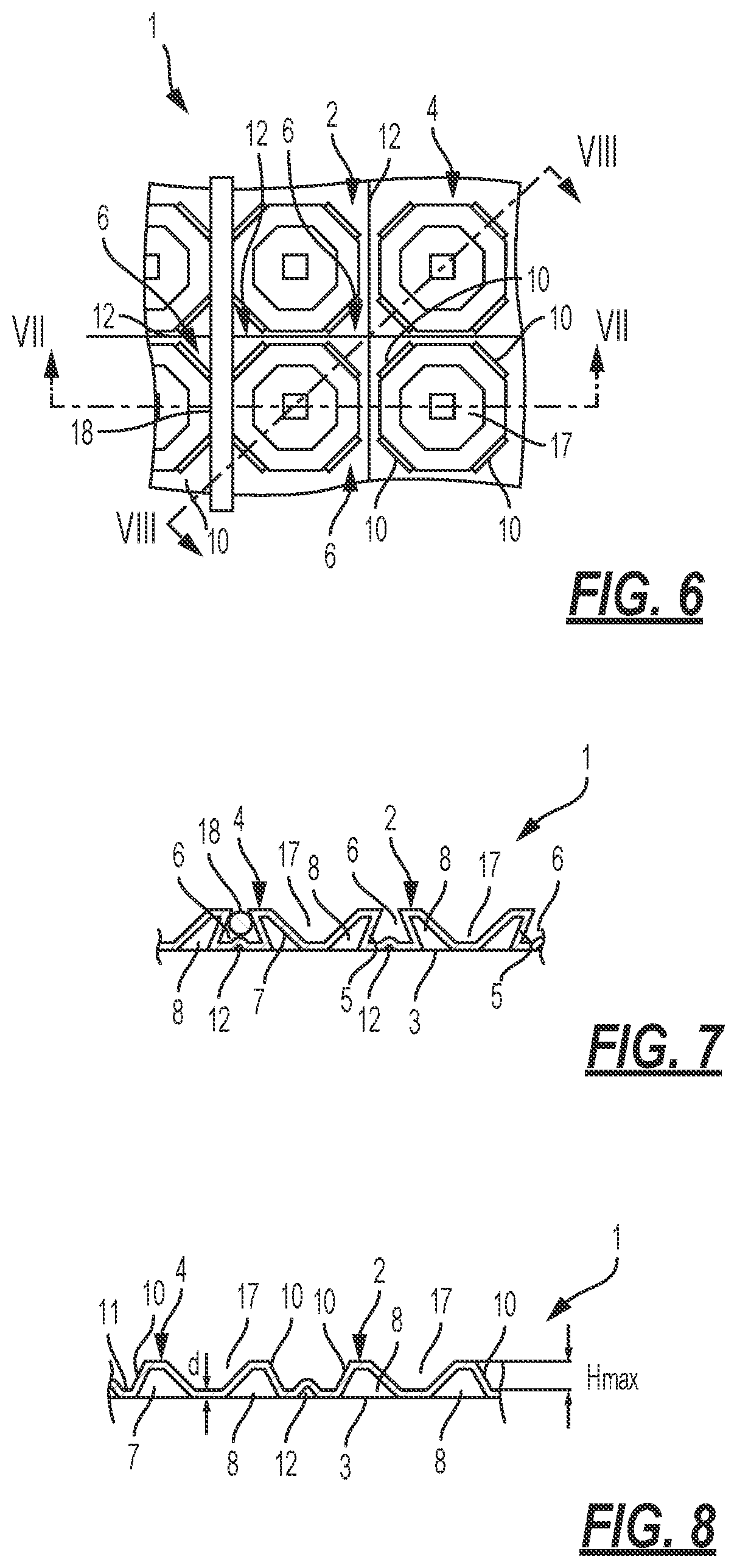 Patent US12297651 Figure 4 – Uncoupling mat with heating elements