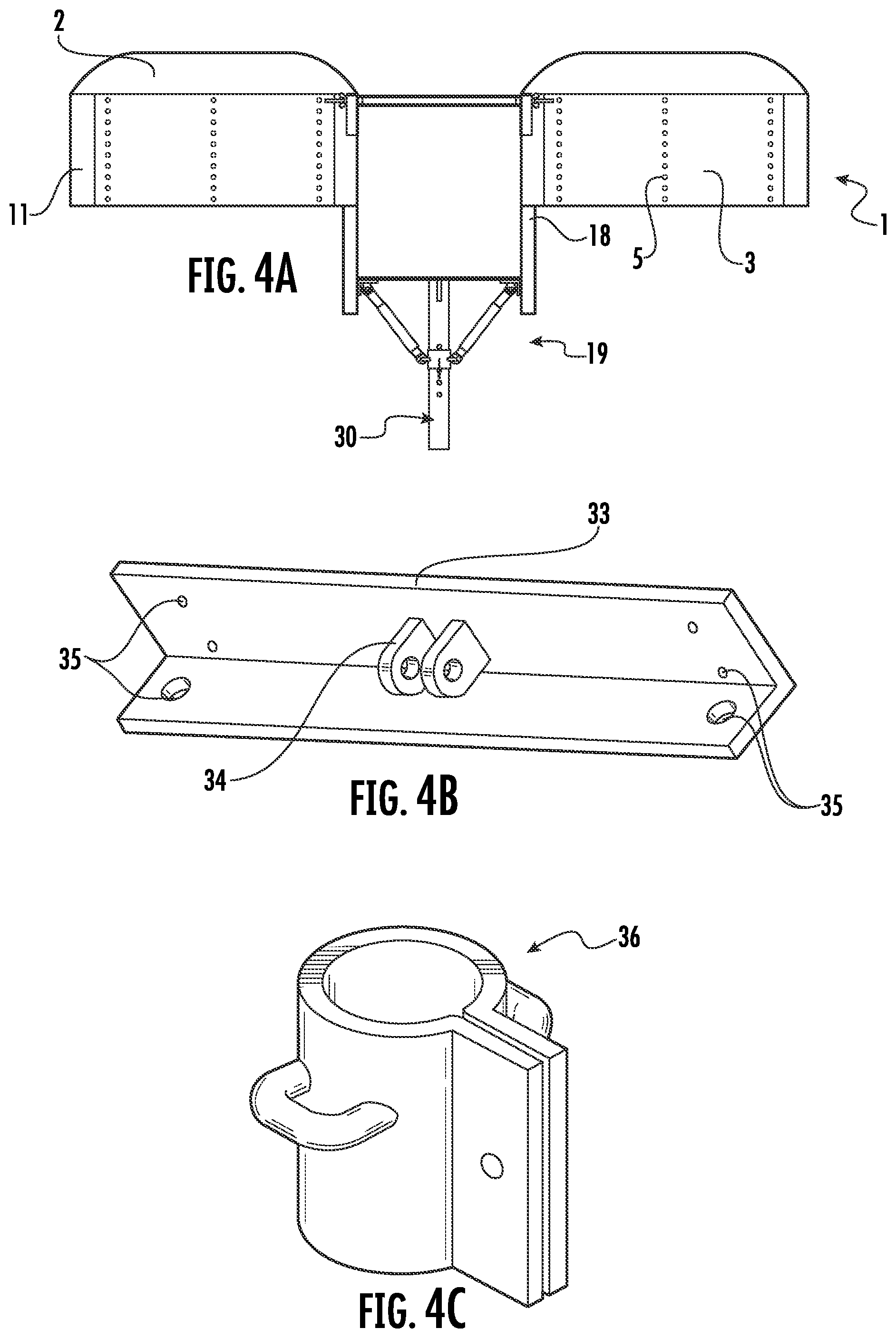 Patent US12297652 Figure 7 – Formwork mechanism for casting and moulding concrete, comprising a coffer with a sheet and four plates arranged around the sheet's perimeter