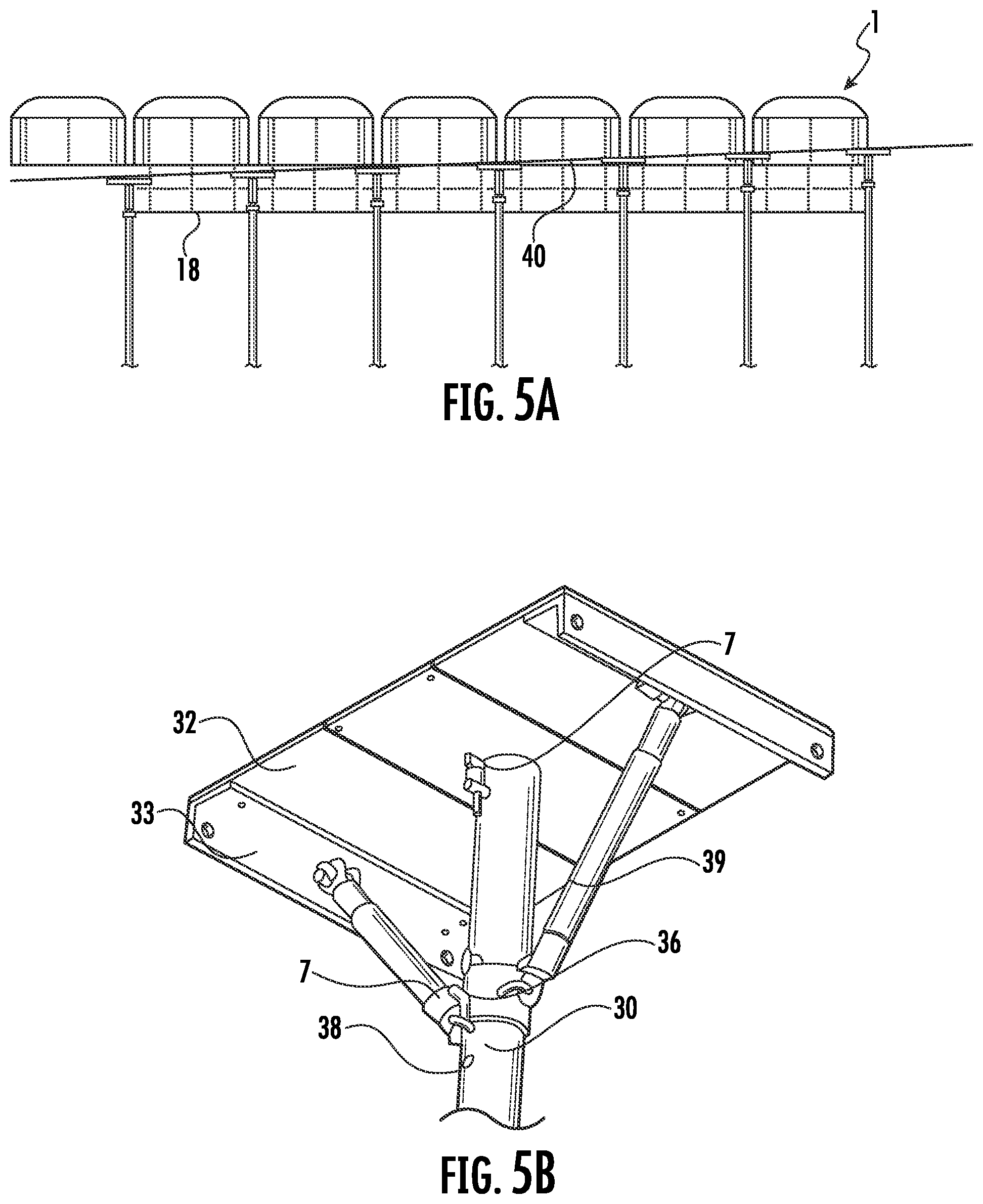 Patent US12297652 Figure 8 – Formwork mechanism for casting and moulding concrete, comprising a coffer with a sheet and four plates arranged around the sheet's perimeter