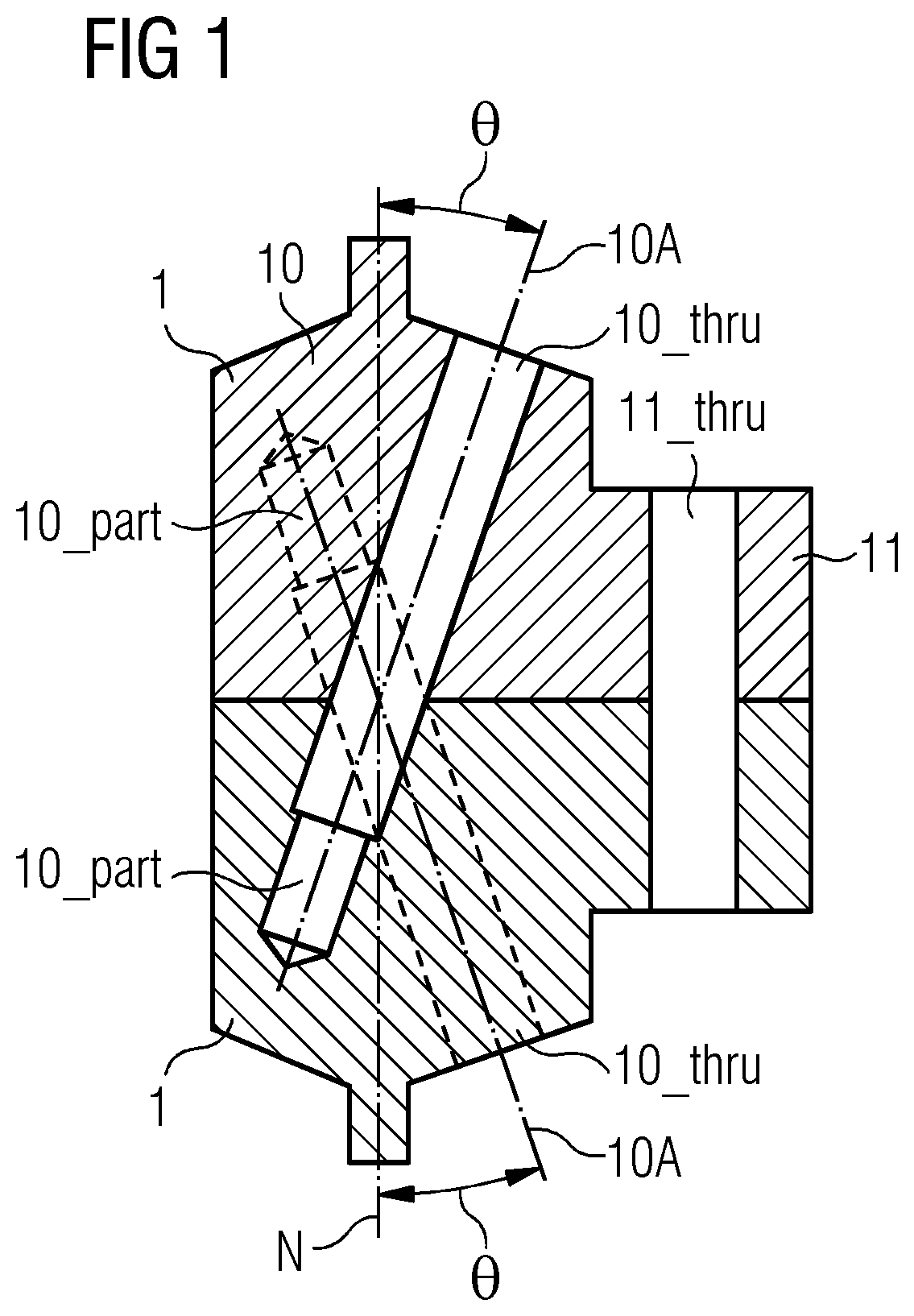Patent US12297655 Figure 1 – Flange