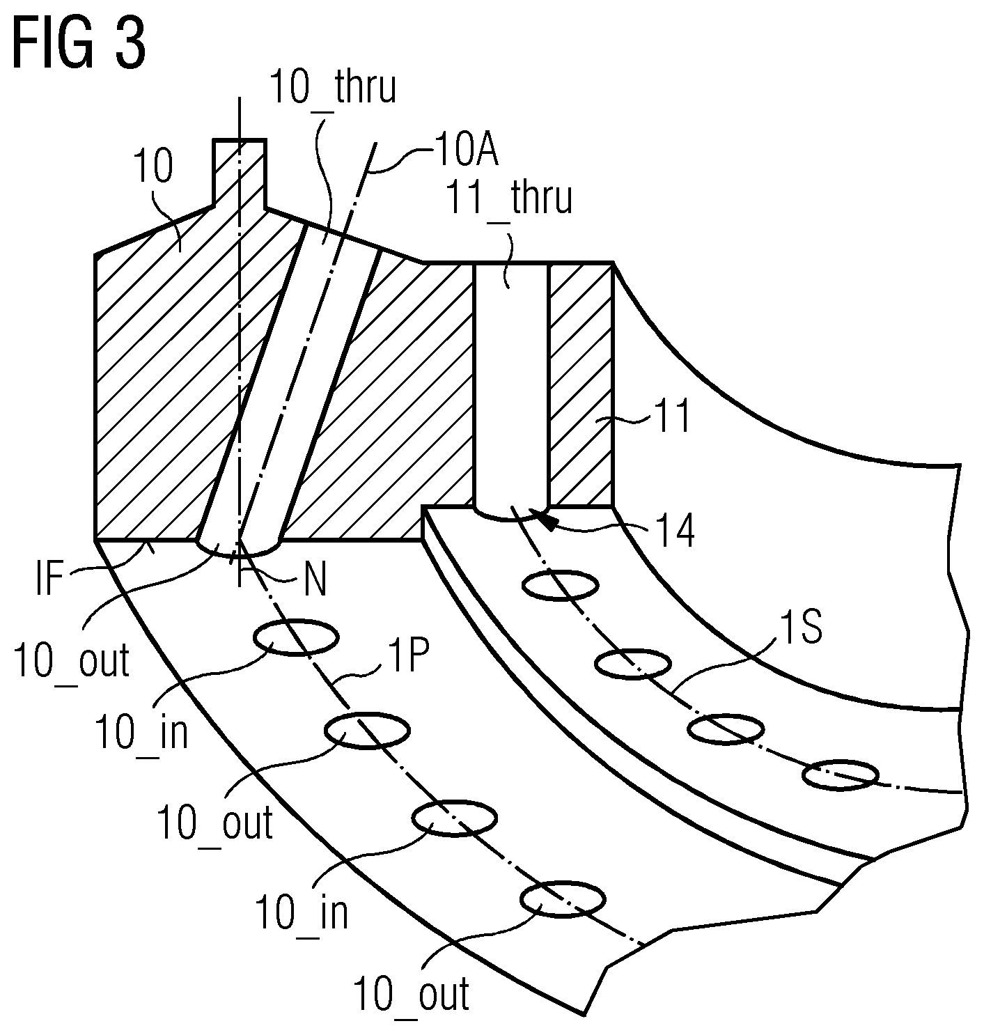 Patent US12297655 Figure 3 – Flange