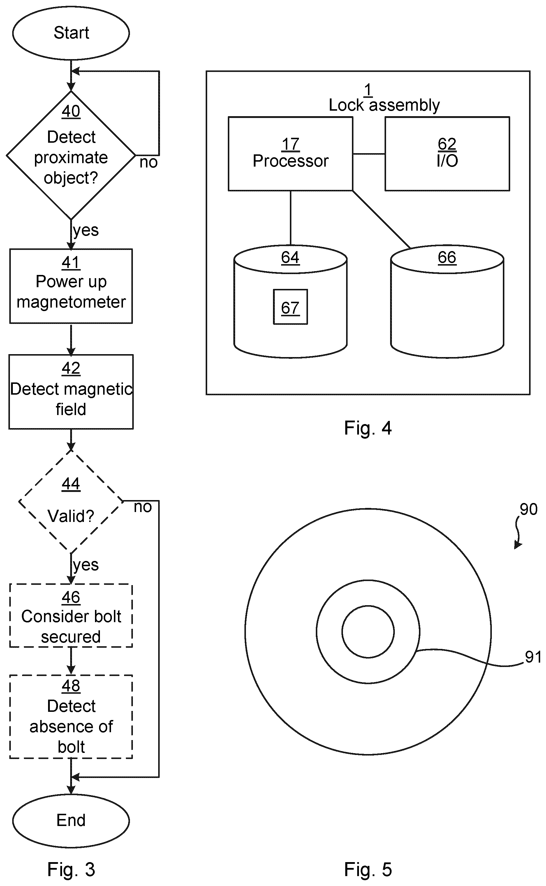 Patent US12297661 Figure 2 – Magnet in bolt