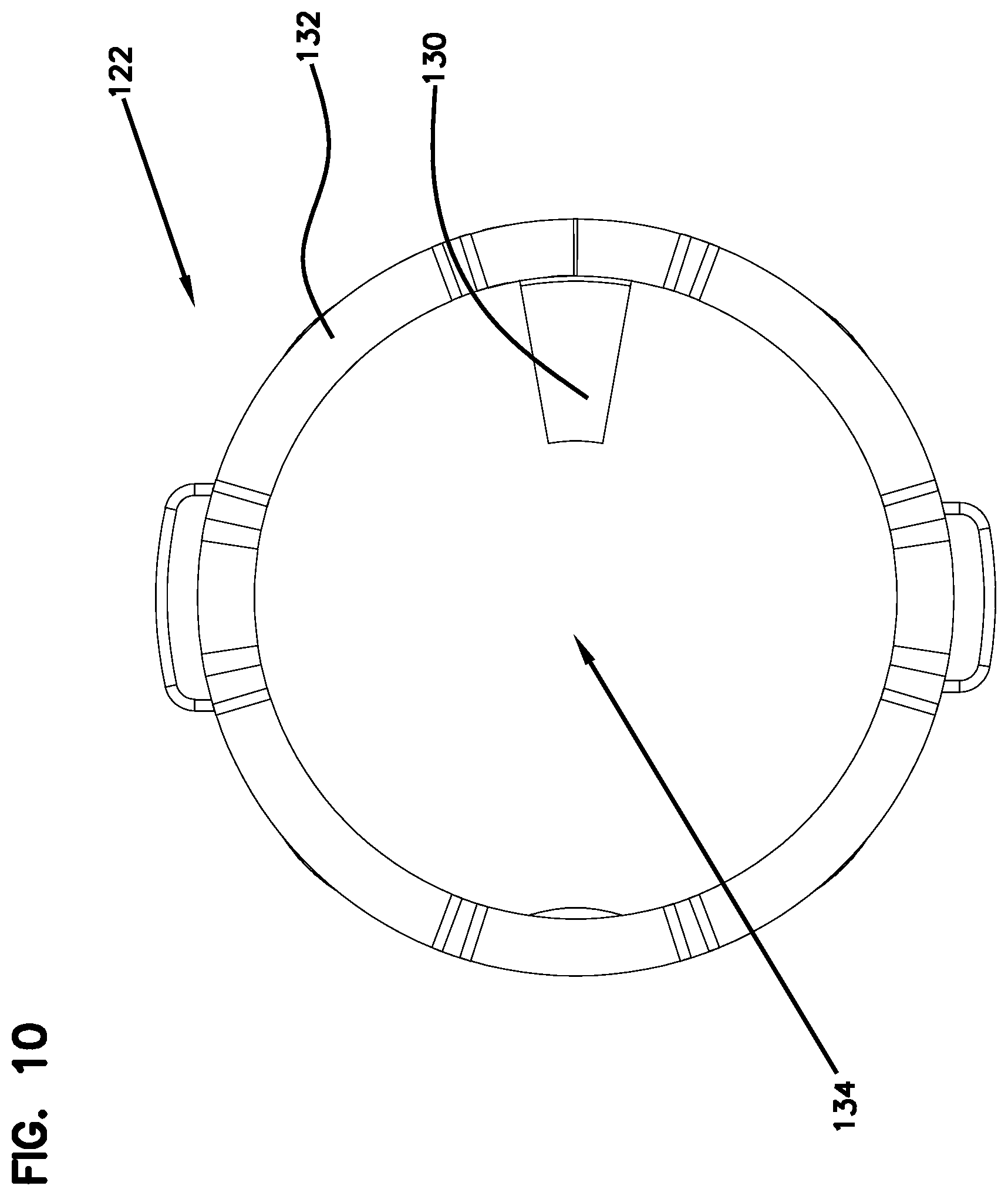 Patent US12297662 Figure 9 – Support structure for handle assembly