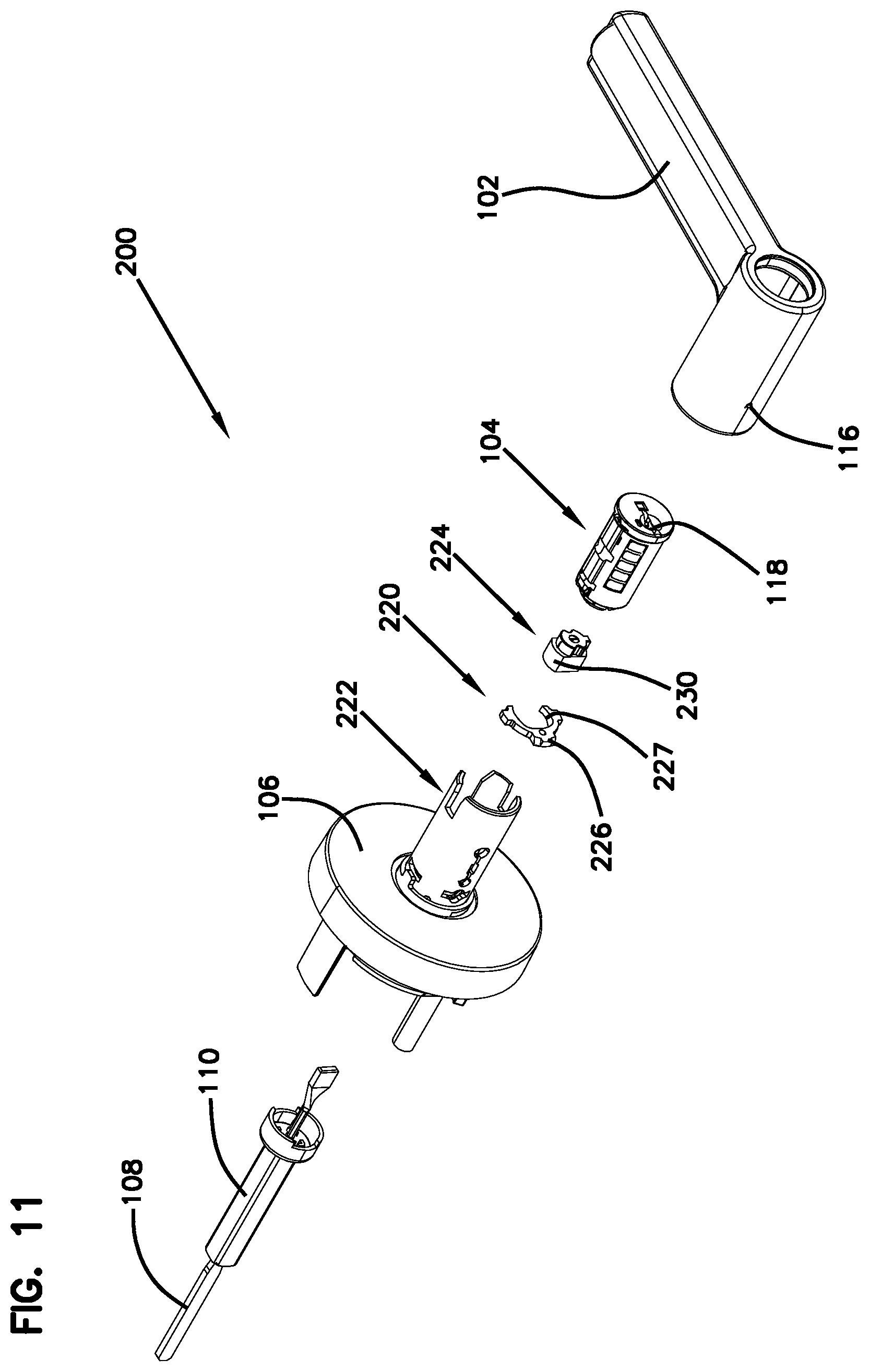 Patent US12297662 Figure 10 – Support structure for handle assembly