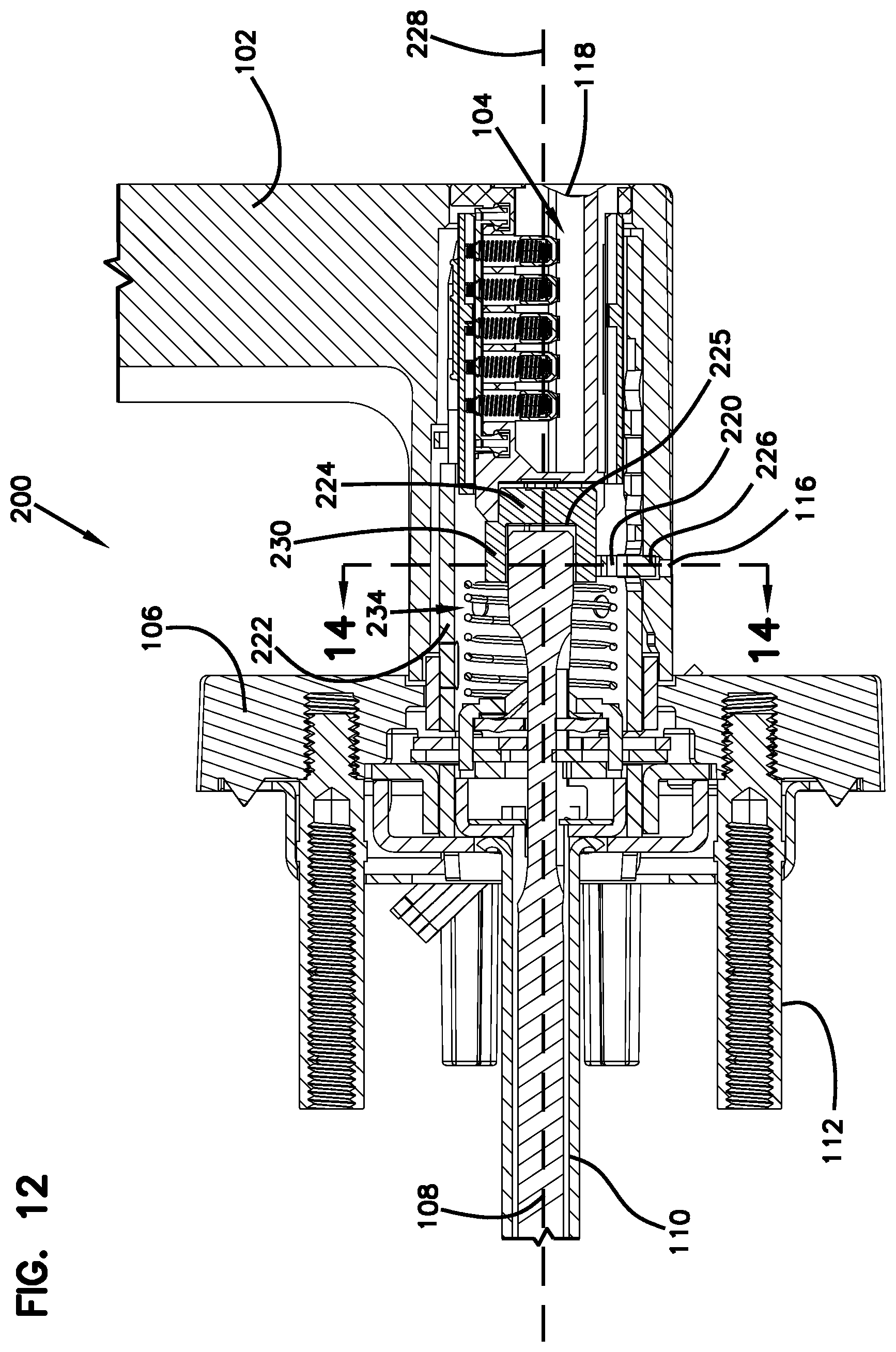 Patent US12297662 Figure 11 – Support structure for handle assembly
