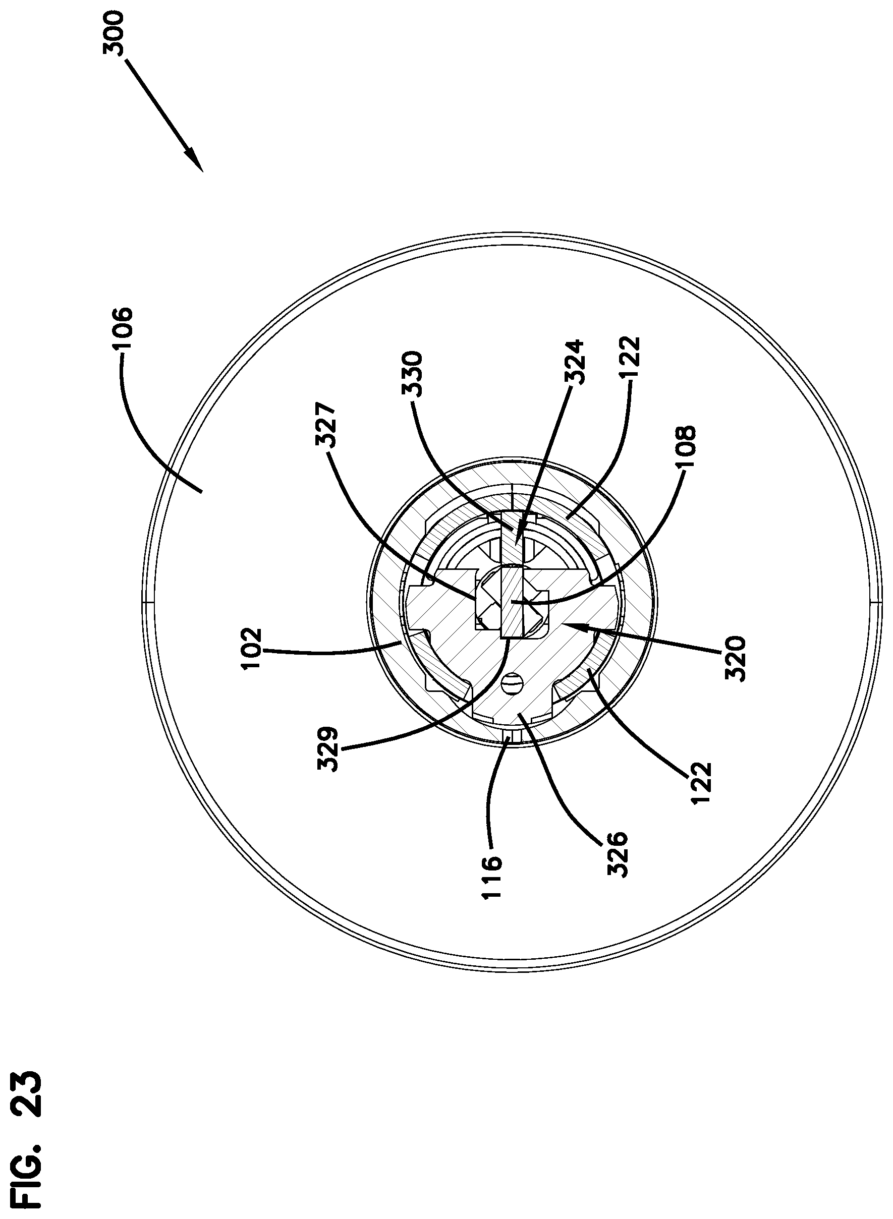 Patent US12297662 Figure 20 – Support structure for handle assembly