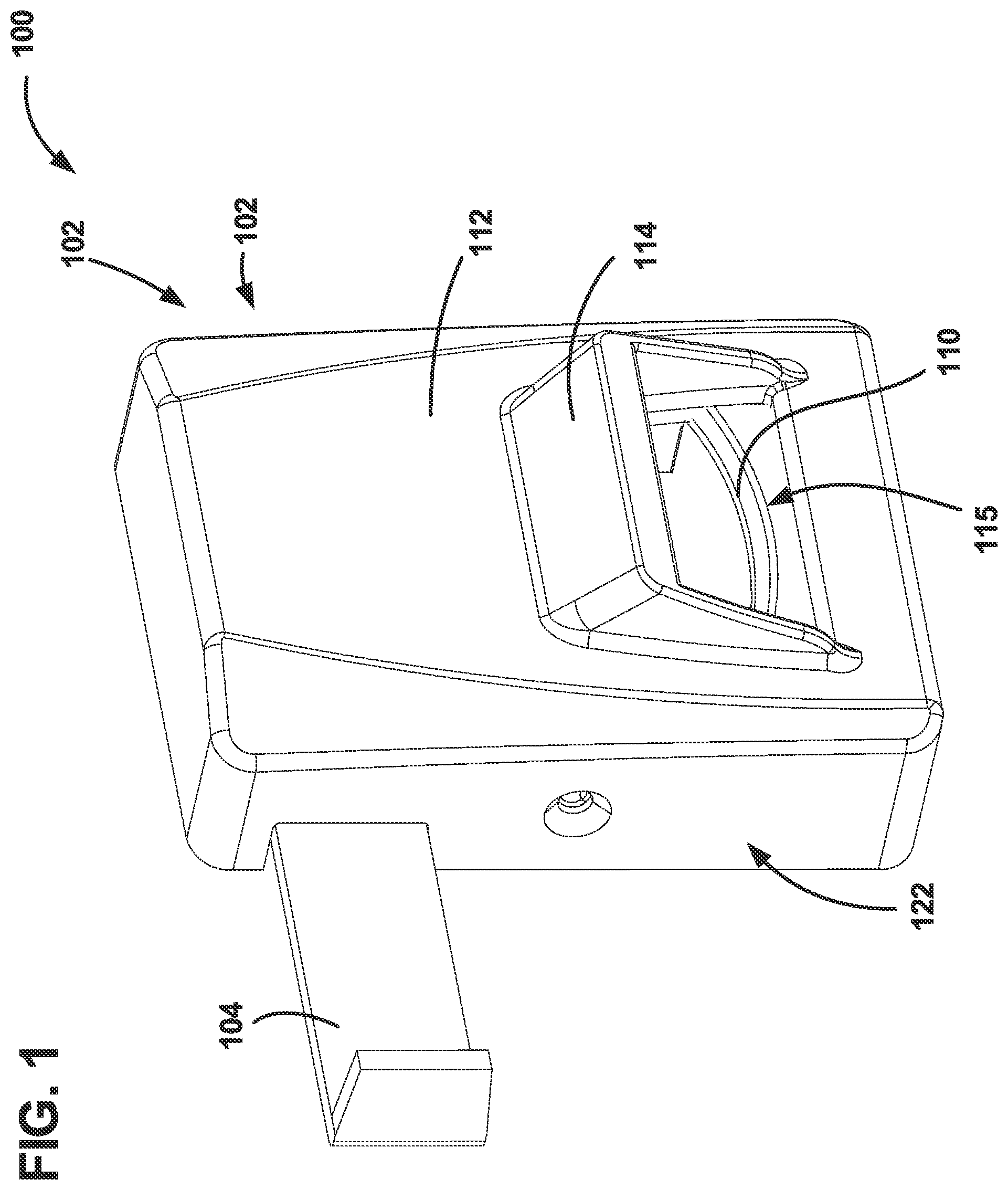 Patent US12297663 — Field-handable gate latch — Figure 1