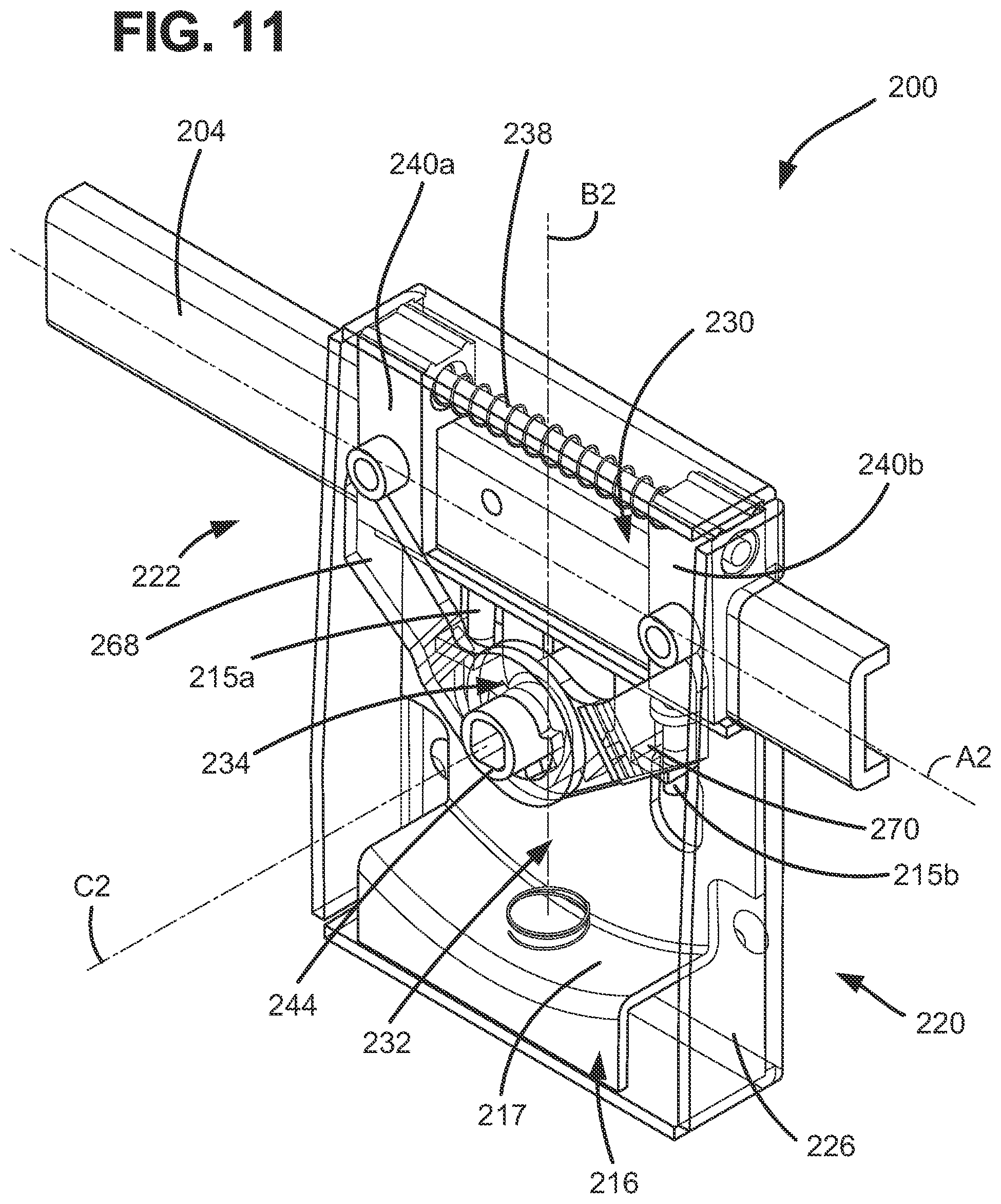 Patent US12297663 Figure 10 – Field-handable gate latch