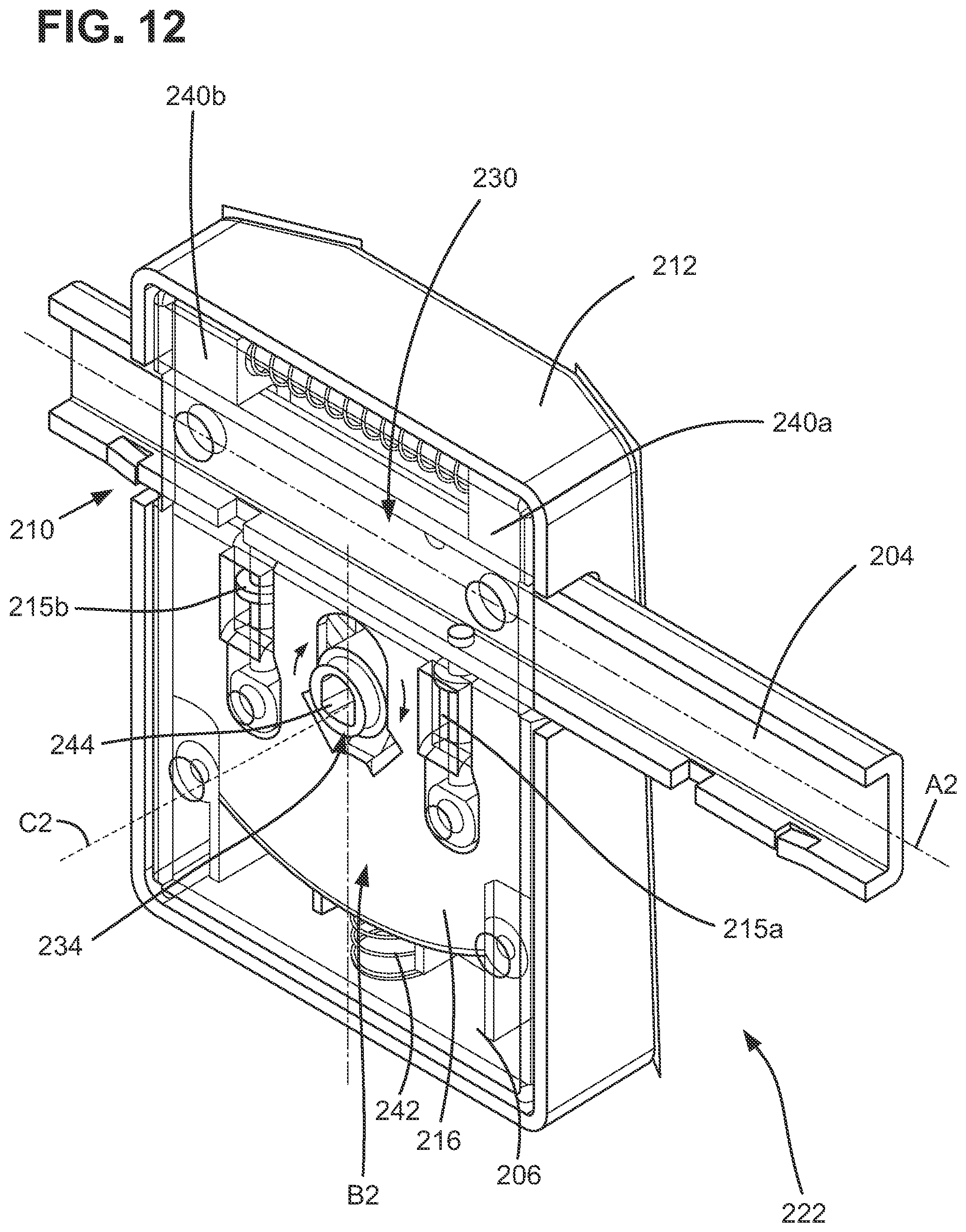 Patent US12297663 Figure 11 – Field-handable gate latch