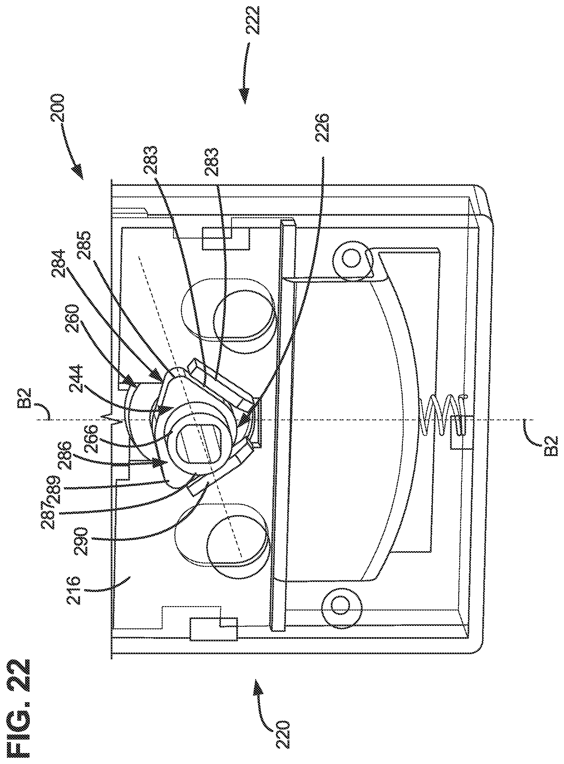 Patent US12297663 Figure 20 – Field-handable gate latch