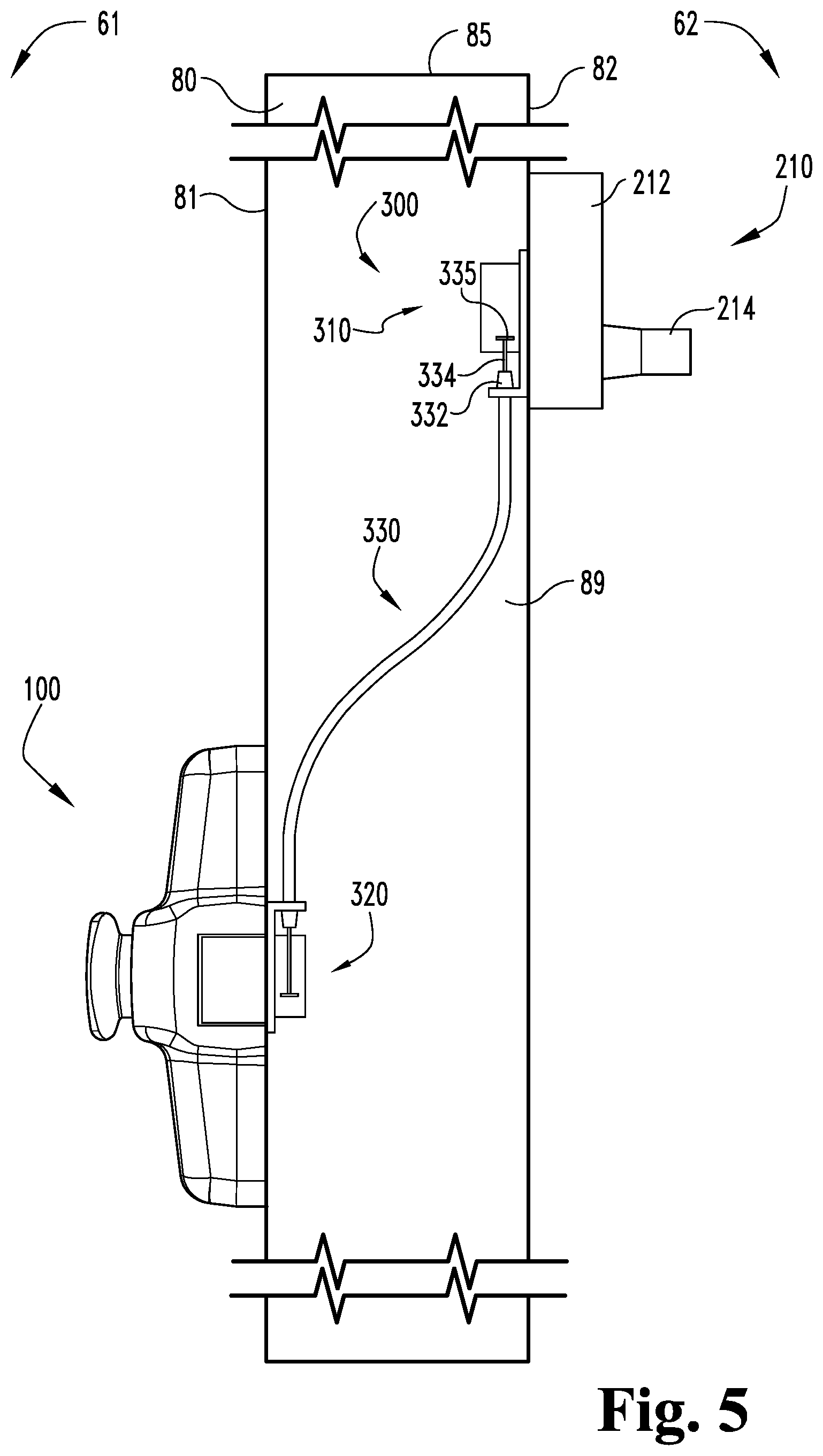 Patent US12297664 Figure 5 – Exit device with remote trim input