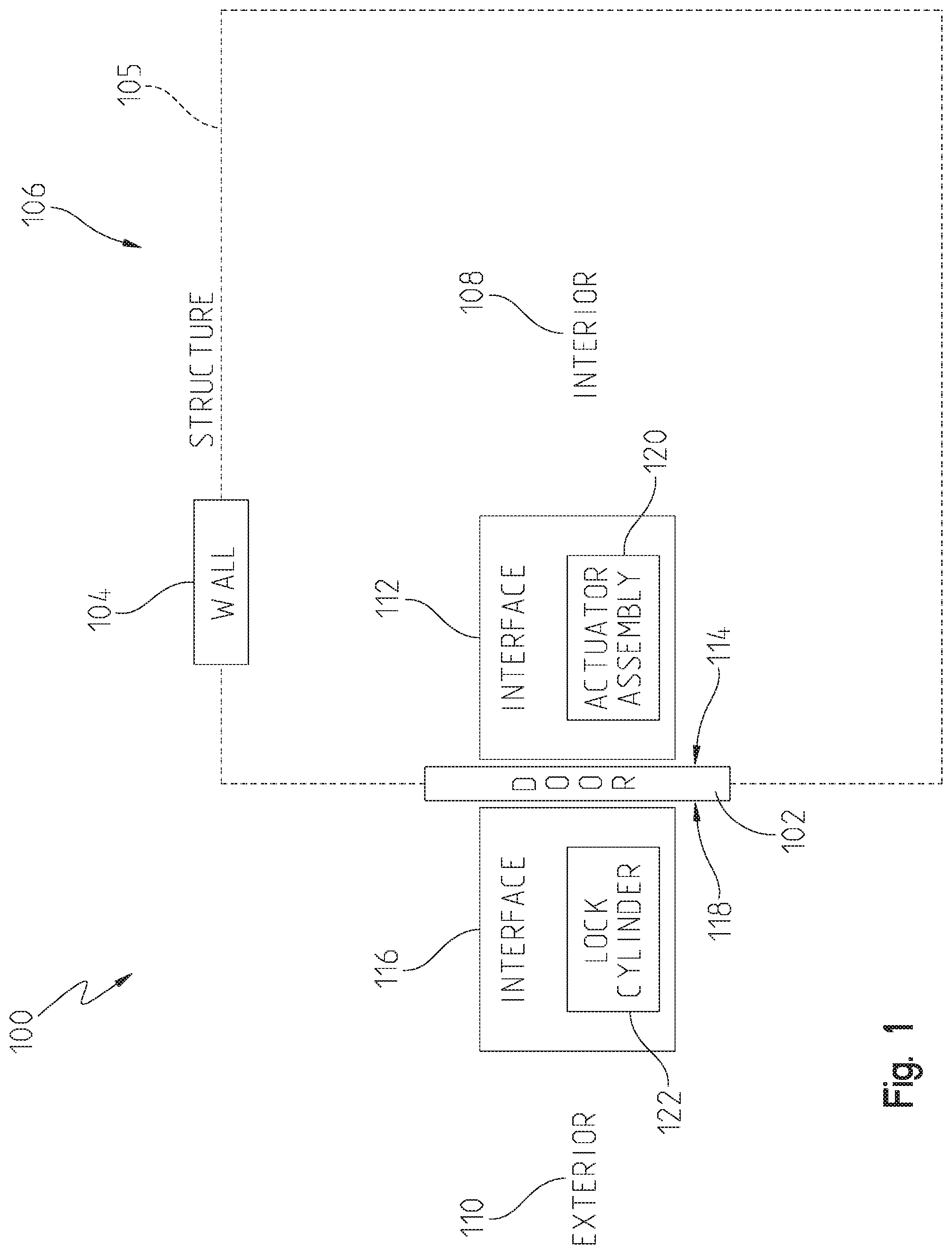 Patent US12297665 Figure 1 – Tubular exit device and method of installation