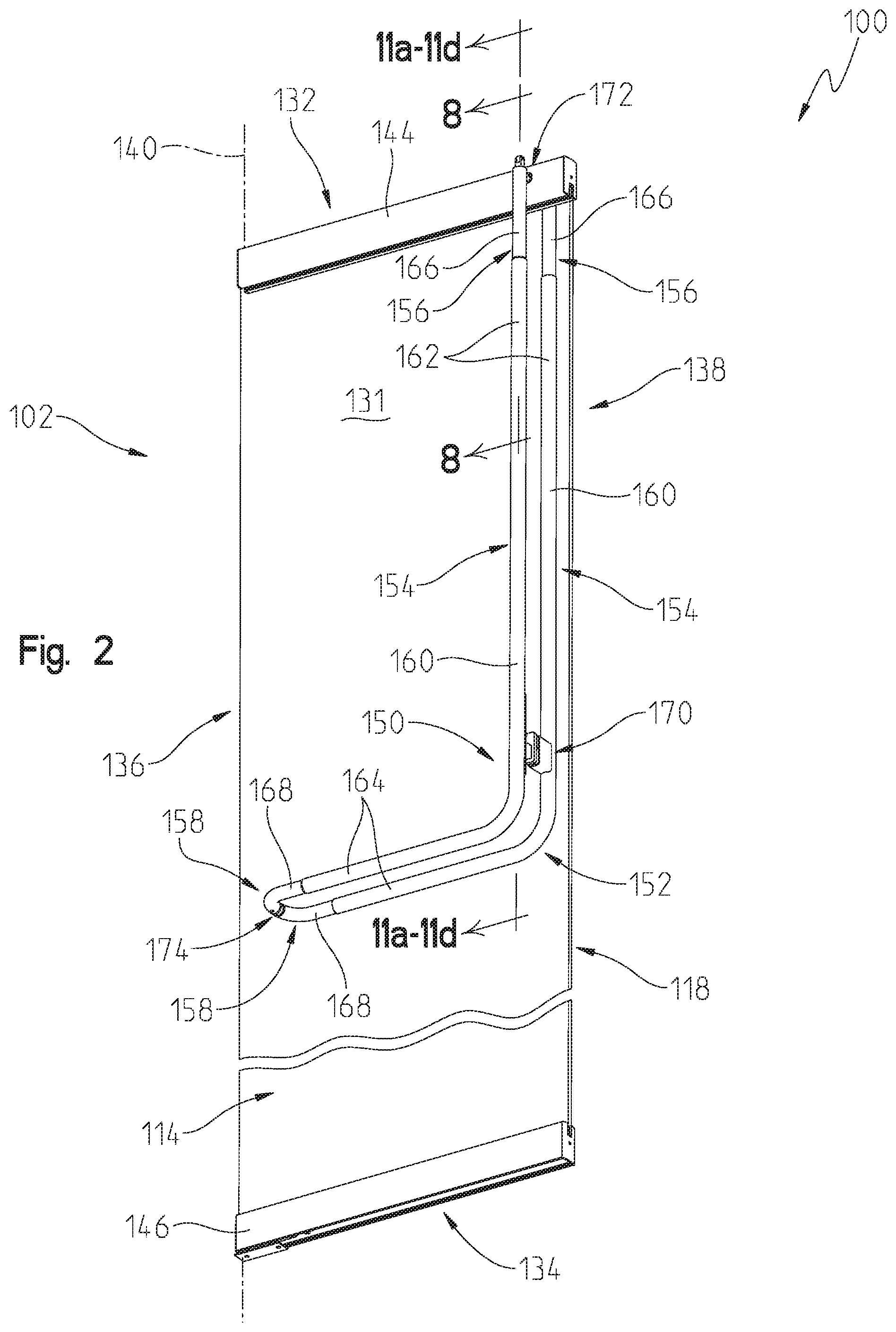 Patent US12297665 Figure 2 – Tubular exit device and method of installation