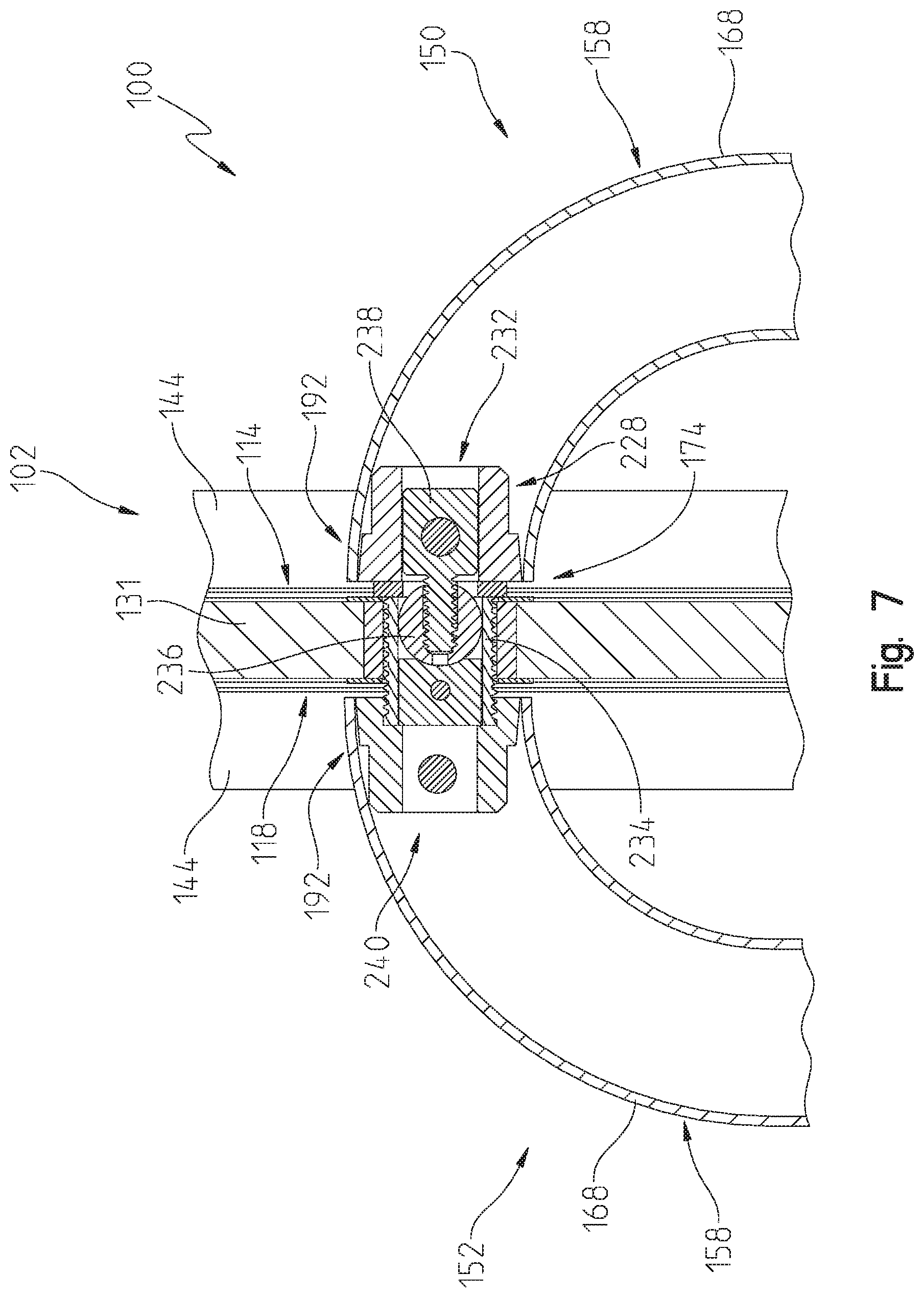 Patent US12297665 Figure 10 – Tubular exit device and method of installation