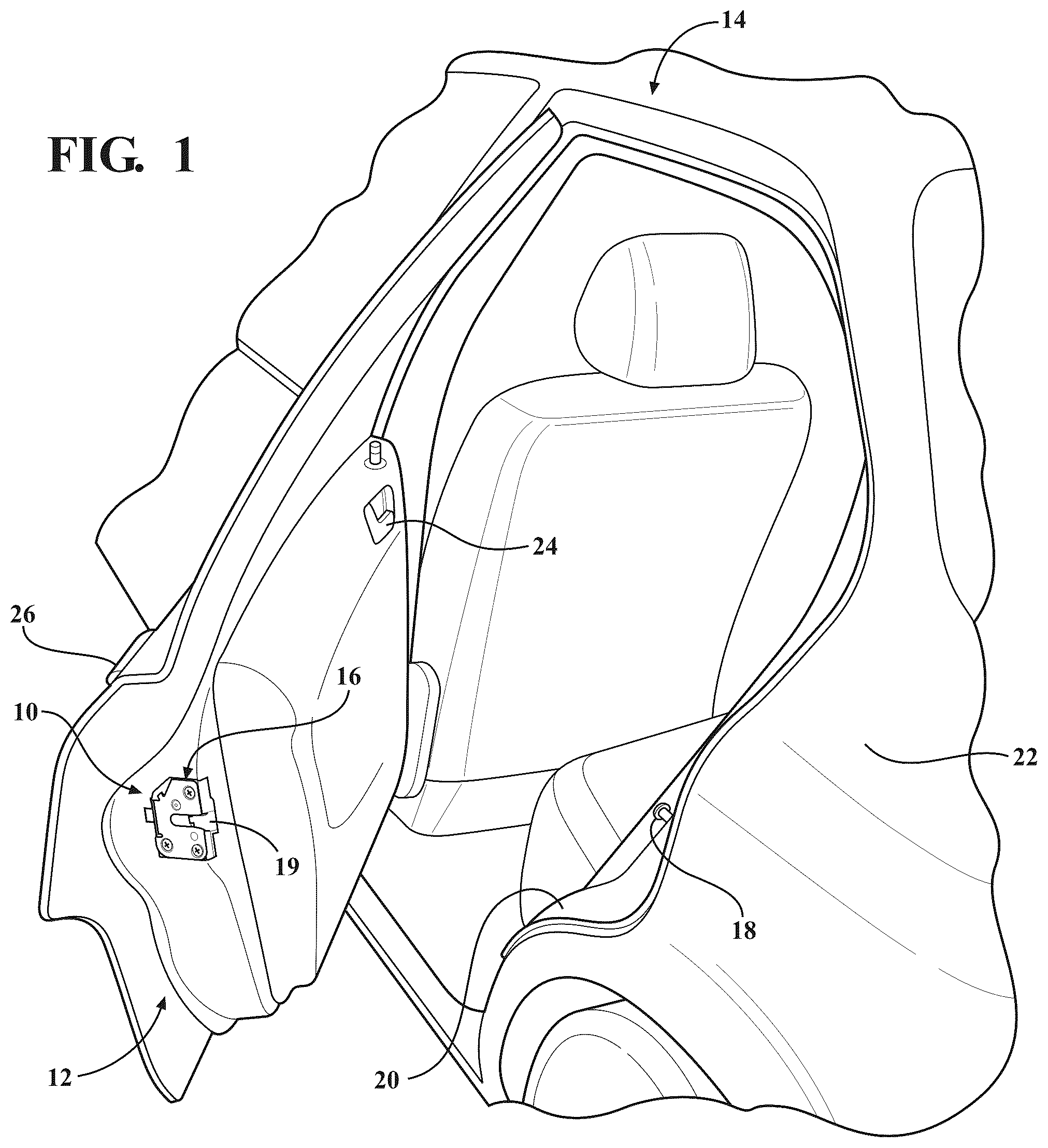 Patent US12297669 — Closure latch assembly with power-operated actuator providing multiple powered functions — Figure 1