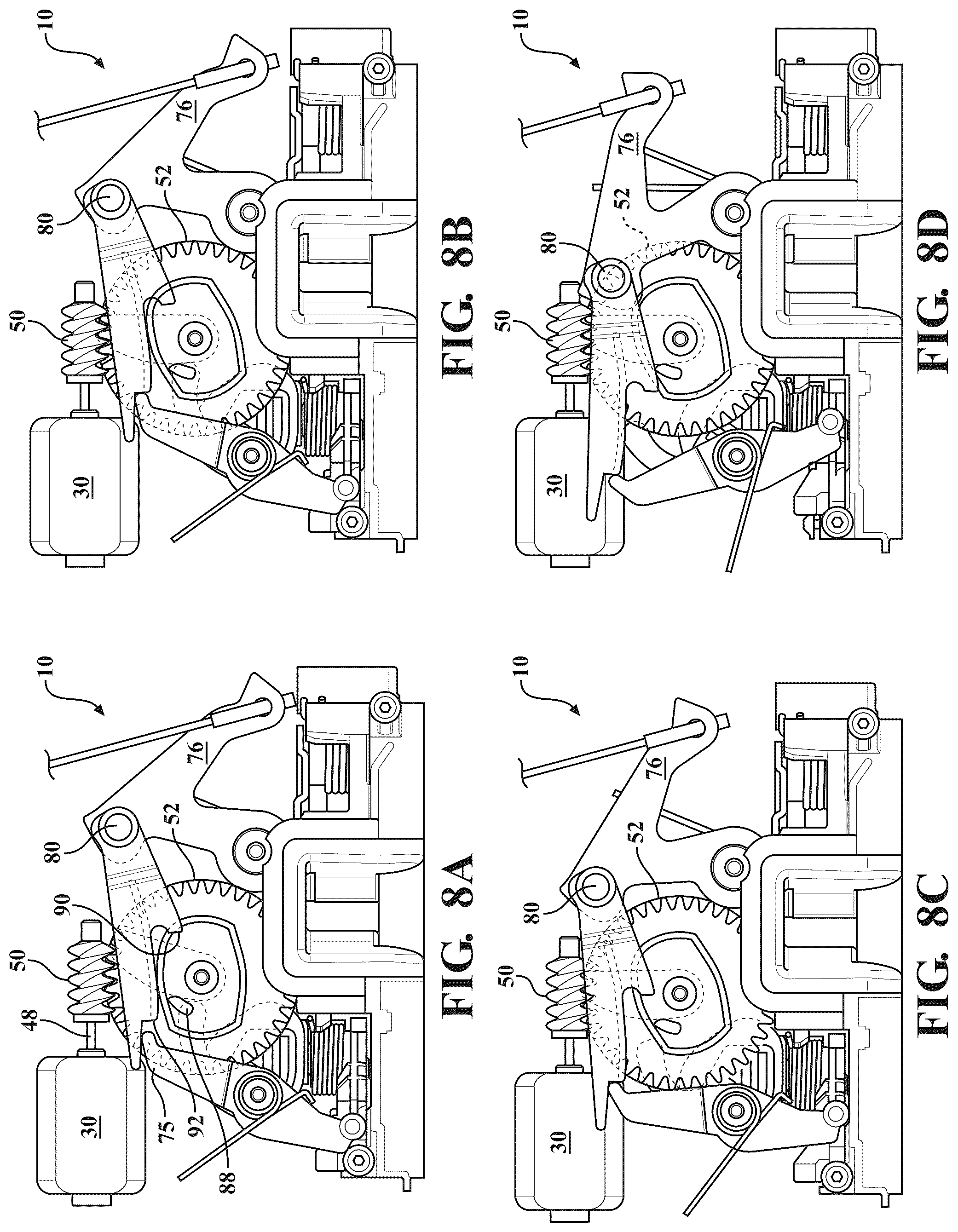 Patent US12297669 Figure 9 – Closure latch assembly with power-operated actuator providing multiple powered functions