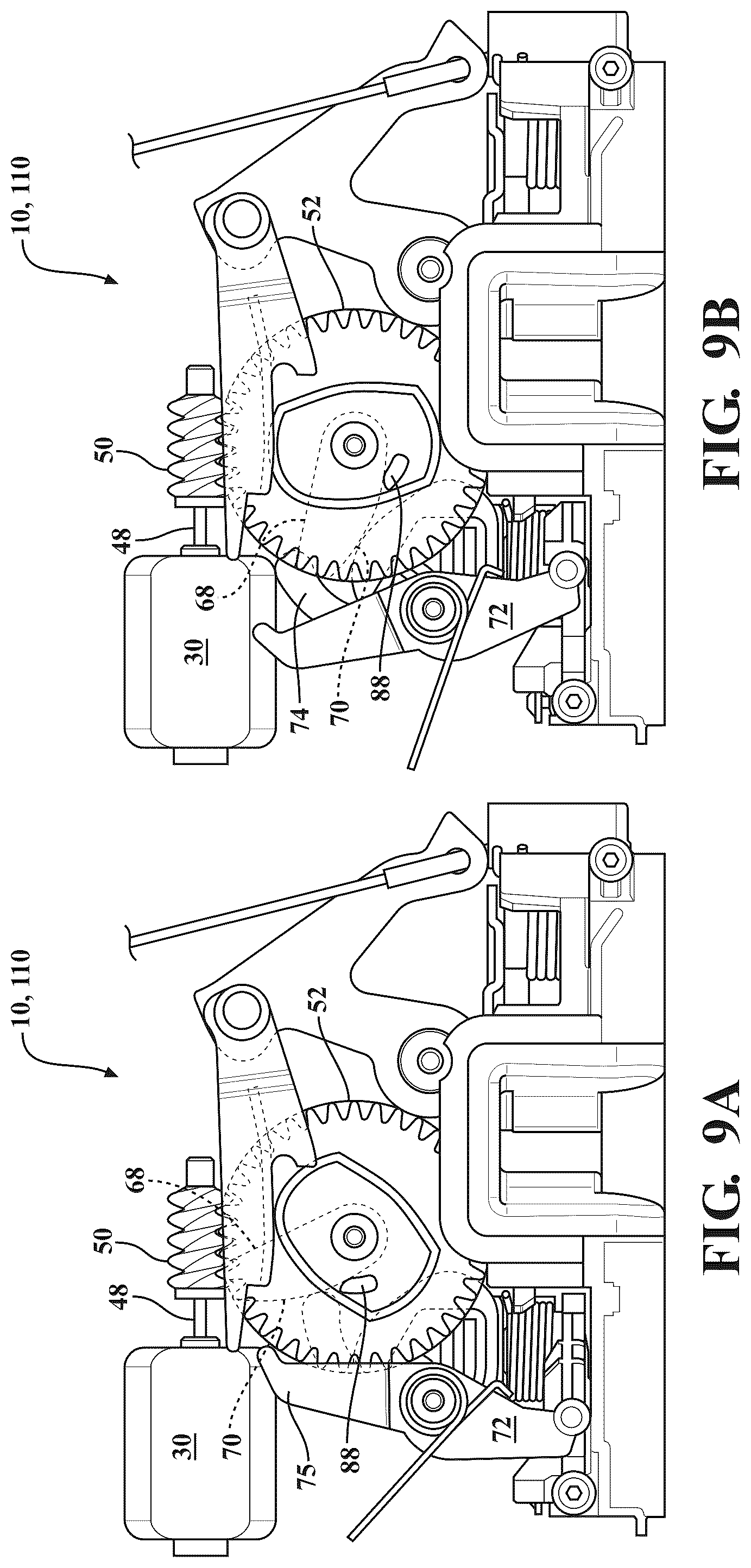 Patent US12297669 Figure 10 – Closure latch assembly with power-operated actuator providing multiple powered functions