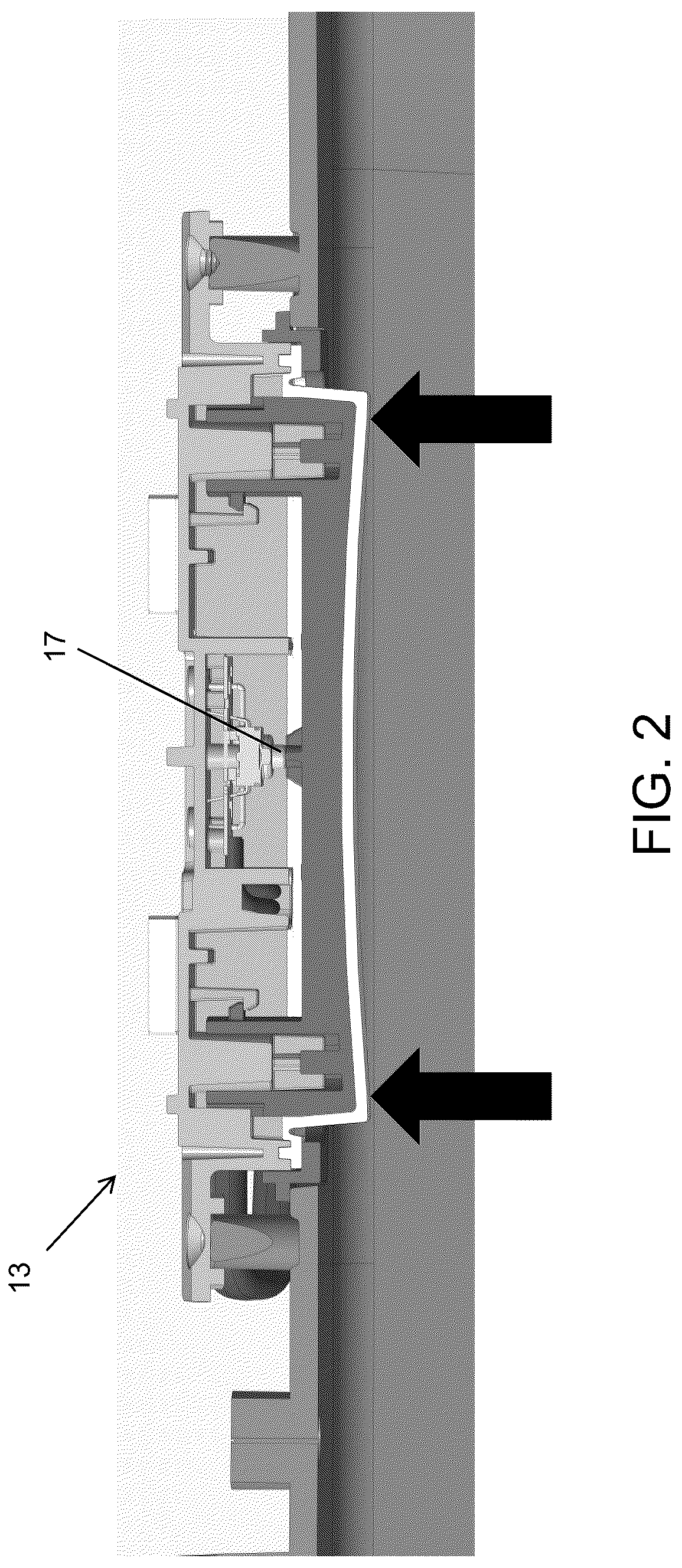 Patent US12297671 Figure 2 – Vehicular door handle assembly