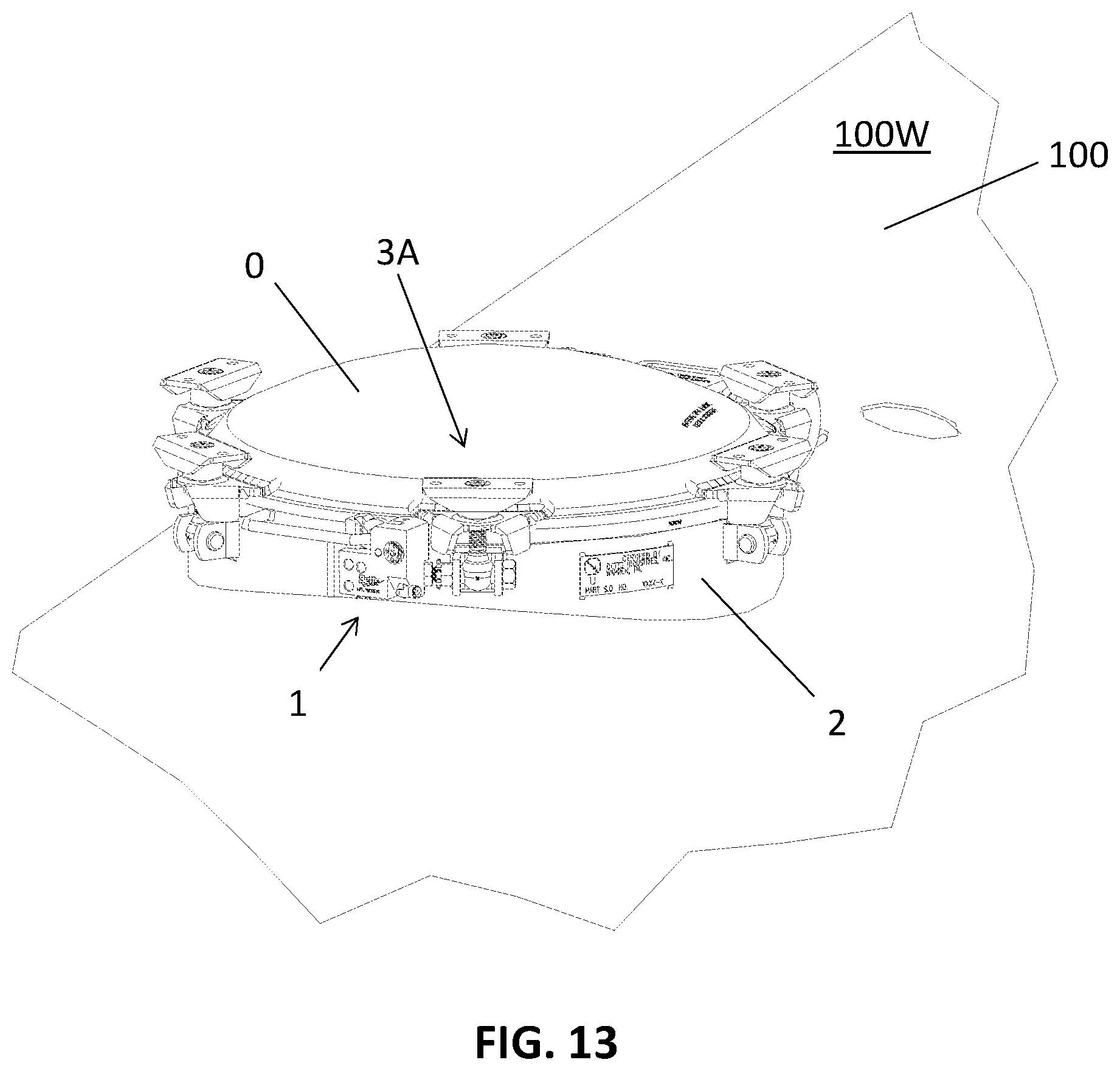 Patent US12297673 Figure 8 – Adjustable tamper-resistant locking mechanism for manhole cover