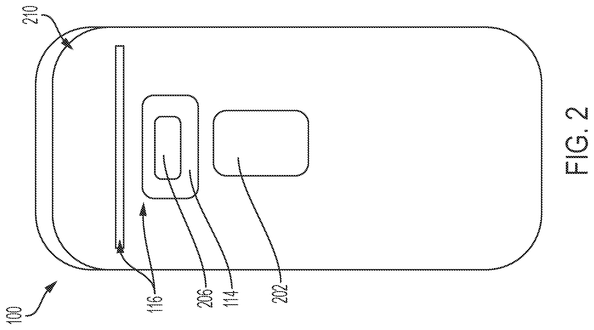 Patent US12297677 Figure 2 – Reduced volume latch, lock, vent and handle mechanism for an apparatus door