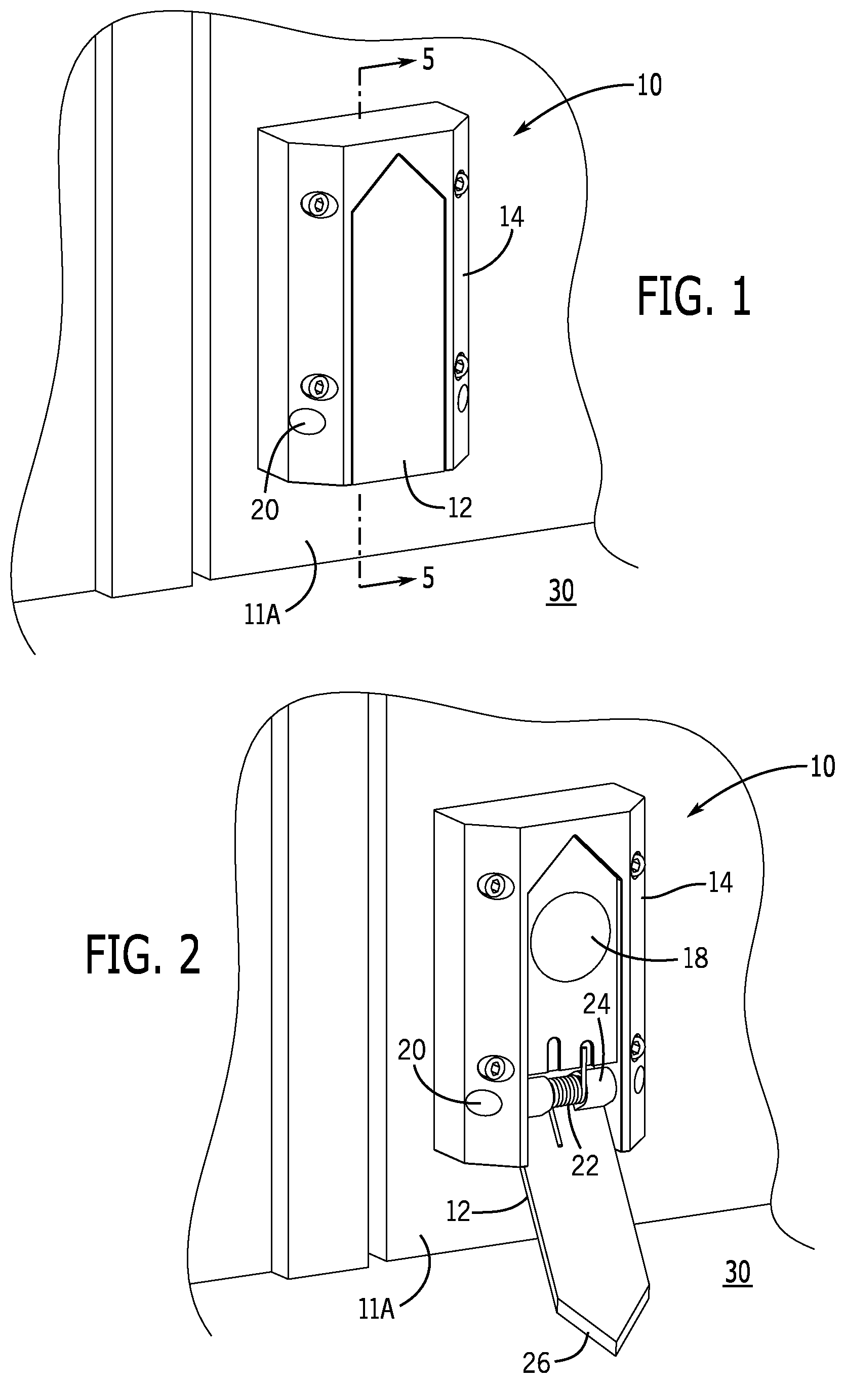 Patent US12297678 — Device to slow or stop a door from opening — Figure 1
