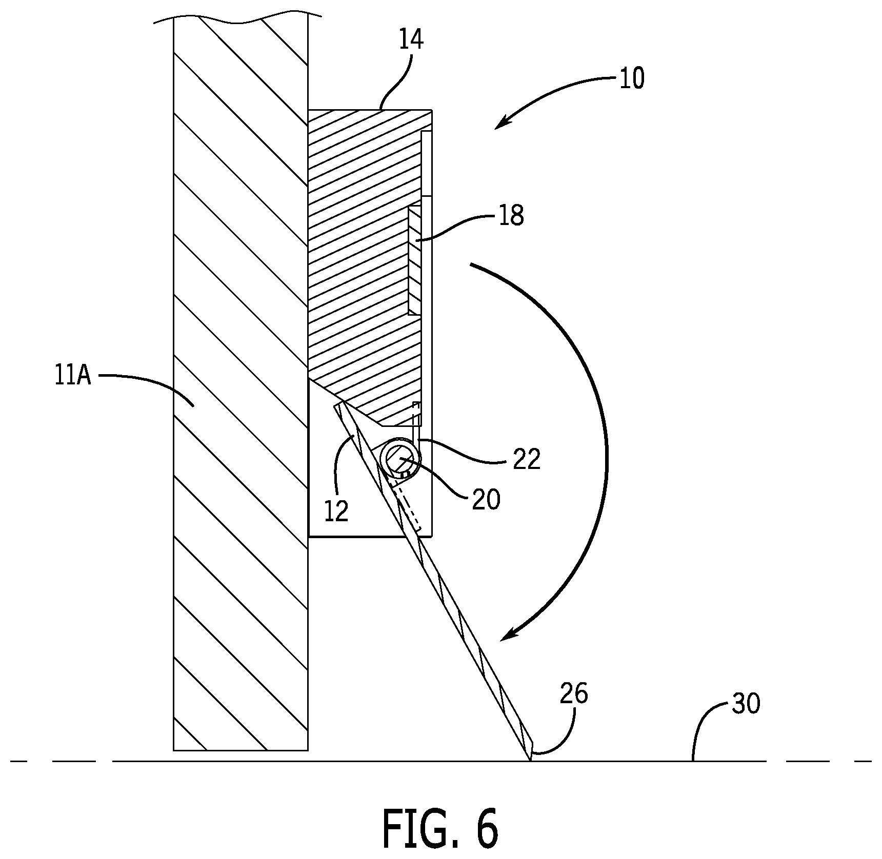 Patent US12297678 Figure 4 – Device to slow or stop a door from opening