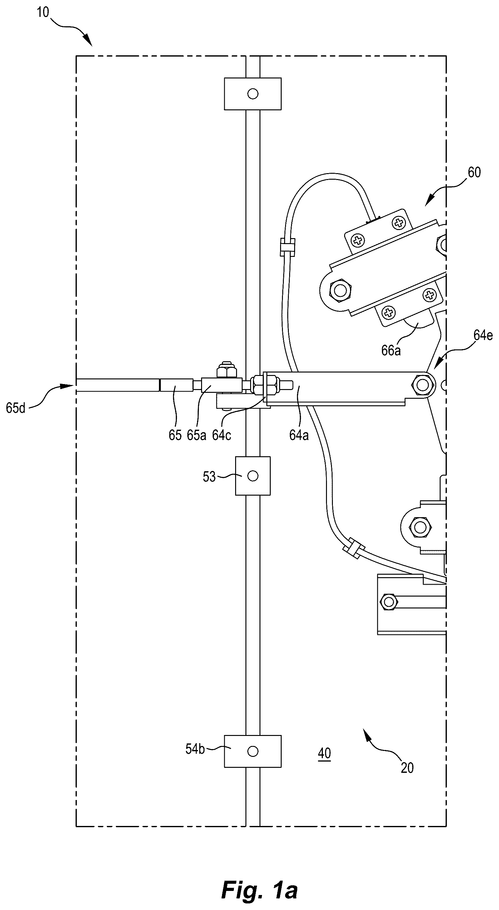 Patent US12297679 Figure 1 – Security door mounting arrangement