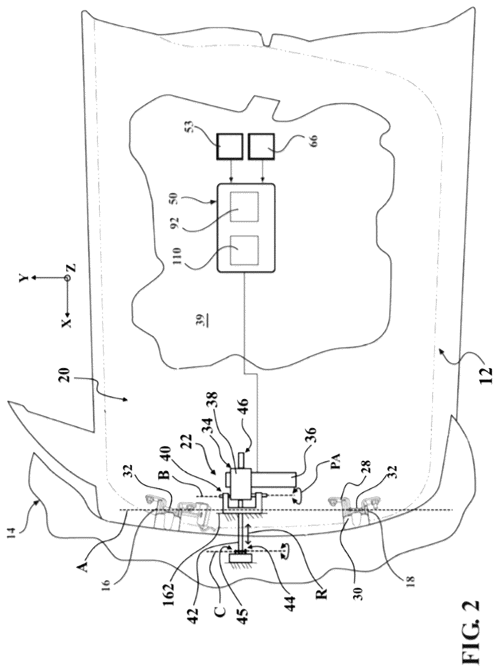 Patent US12297685 Figure 2 – Powered door unit with improved mounting arrangement