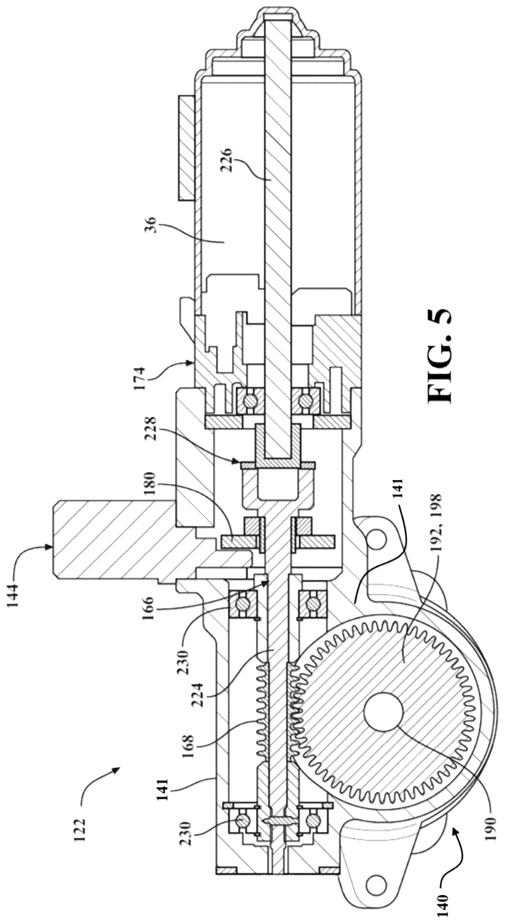 Patent US12297685 Figure 5 – Powered door unit with improved mounting arrangement