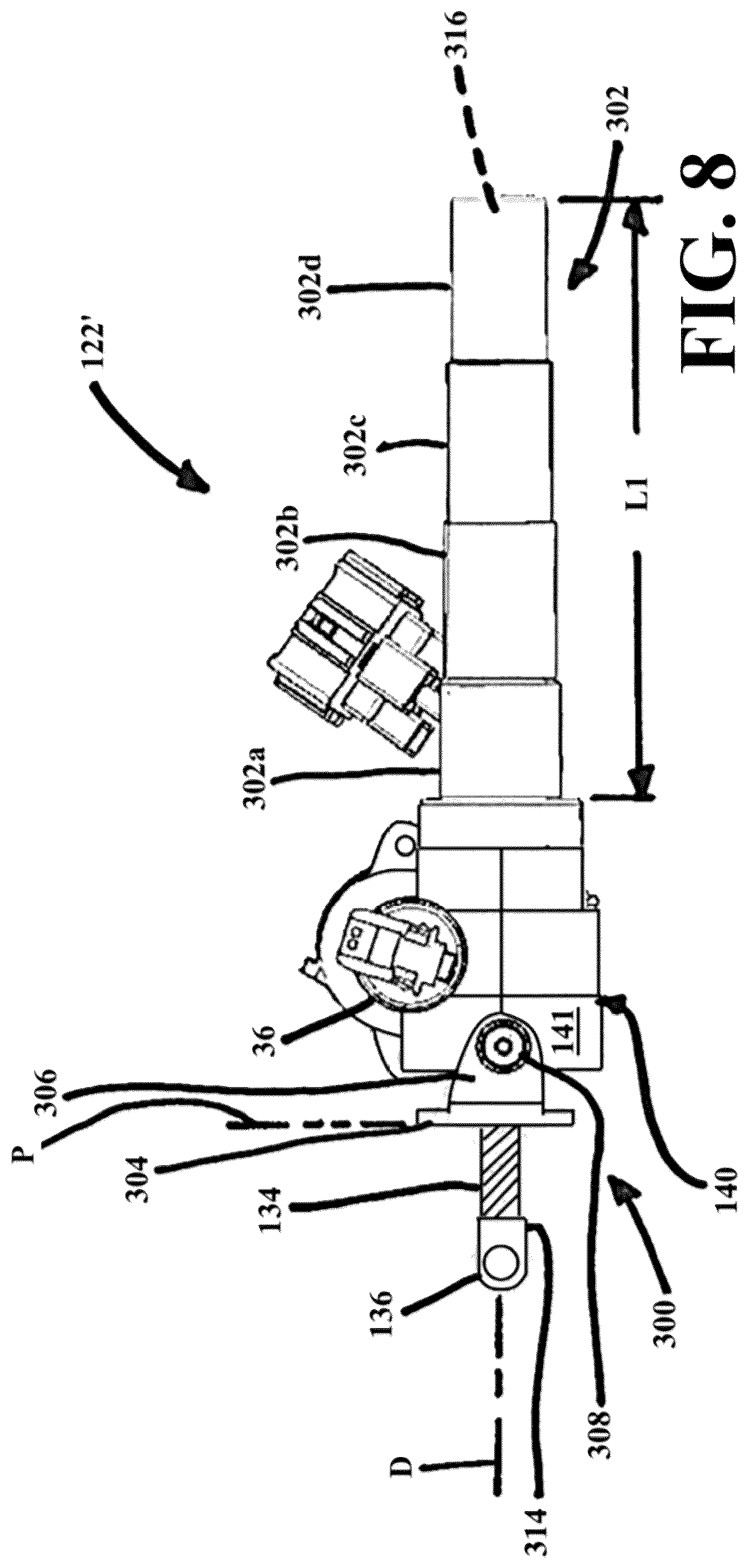 Patent US12297685 Figure 8 – Powered door unit with improved mounting arrangement