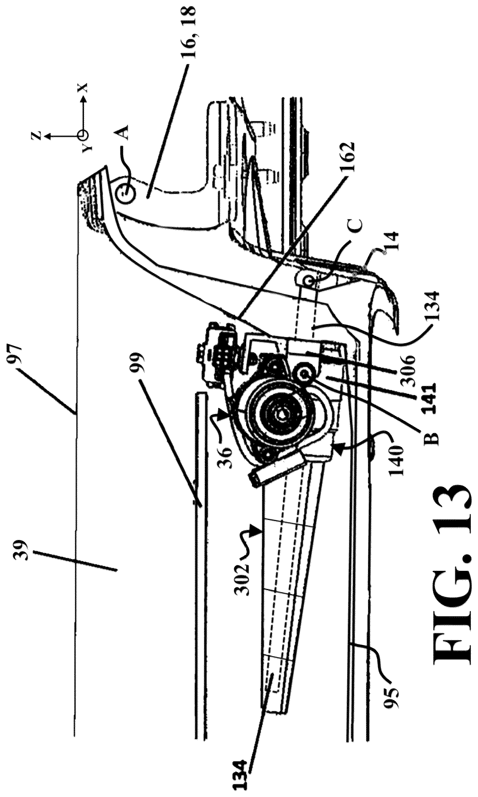 Patent US12297685 Figure 12 – Powered door unit with improved mounting arrangement