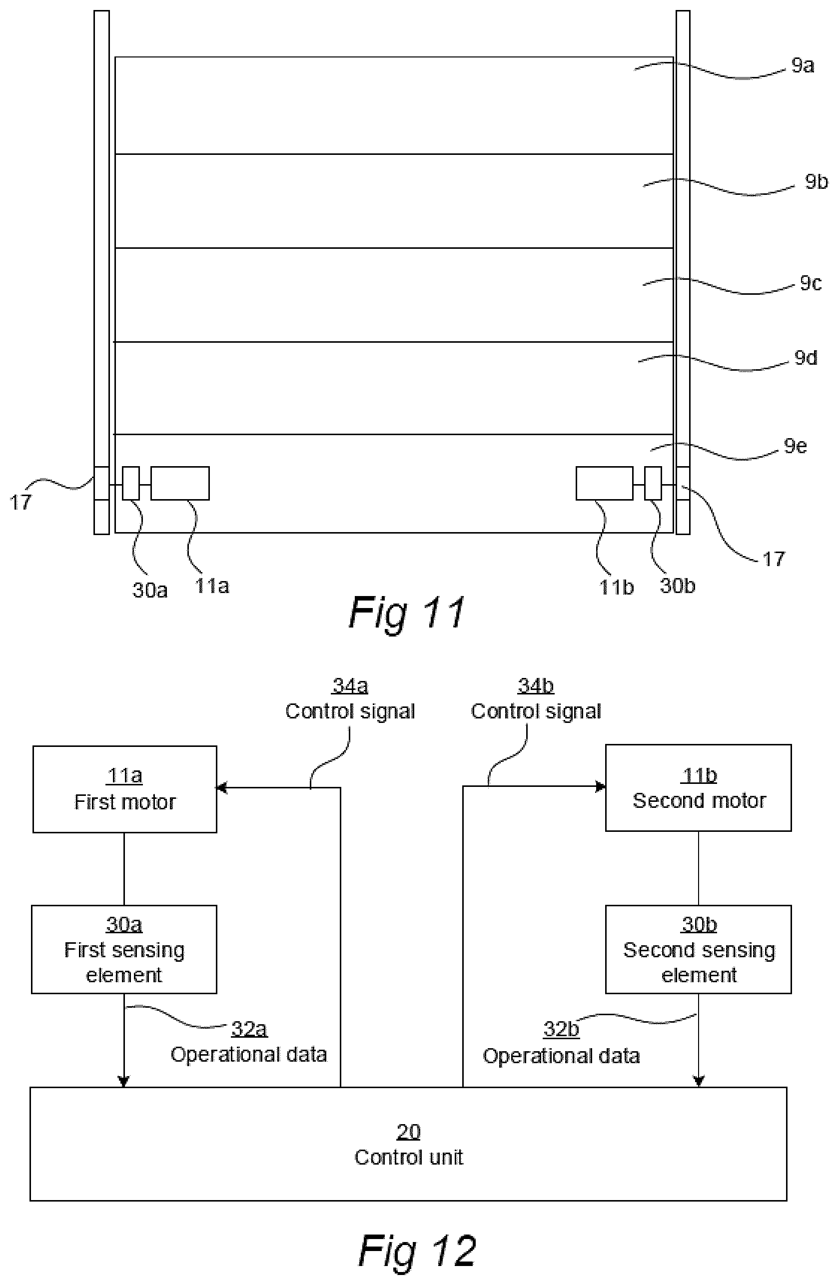 Patent US12297686 Figure 7 – Sectional door operator system