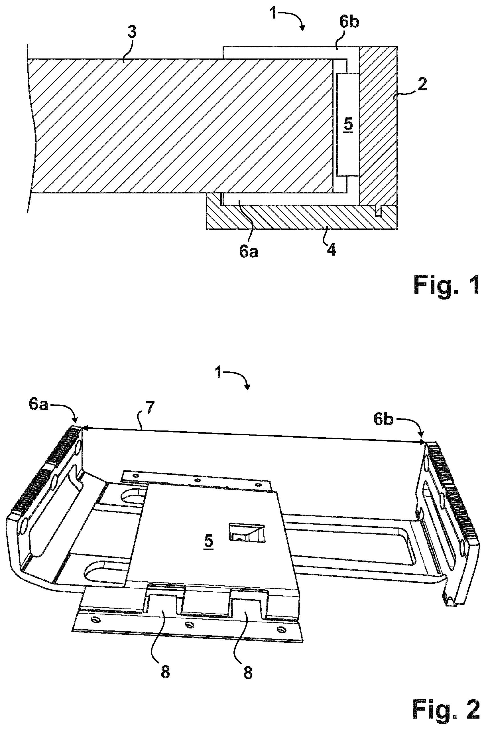 Patent US12297689 Figure 1 – Device and method for securing frames