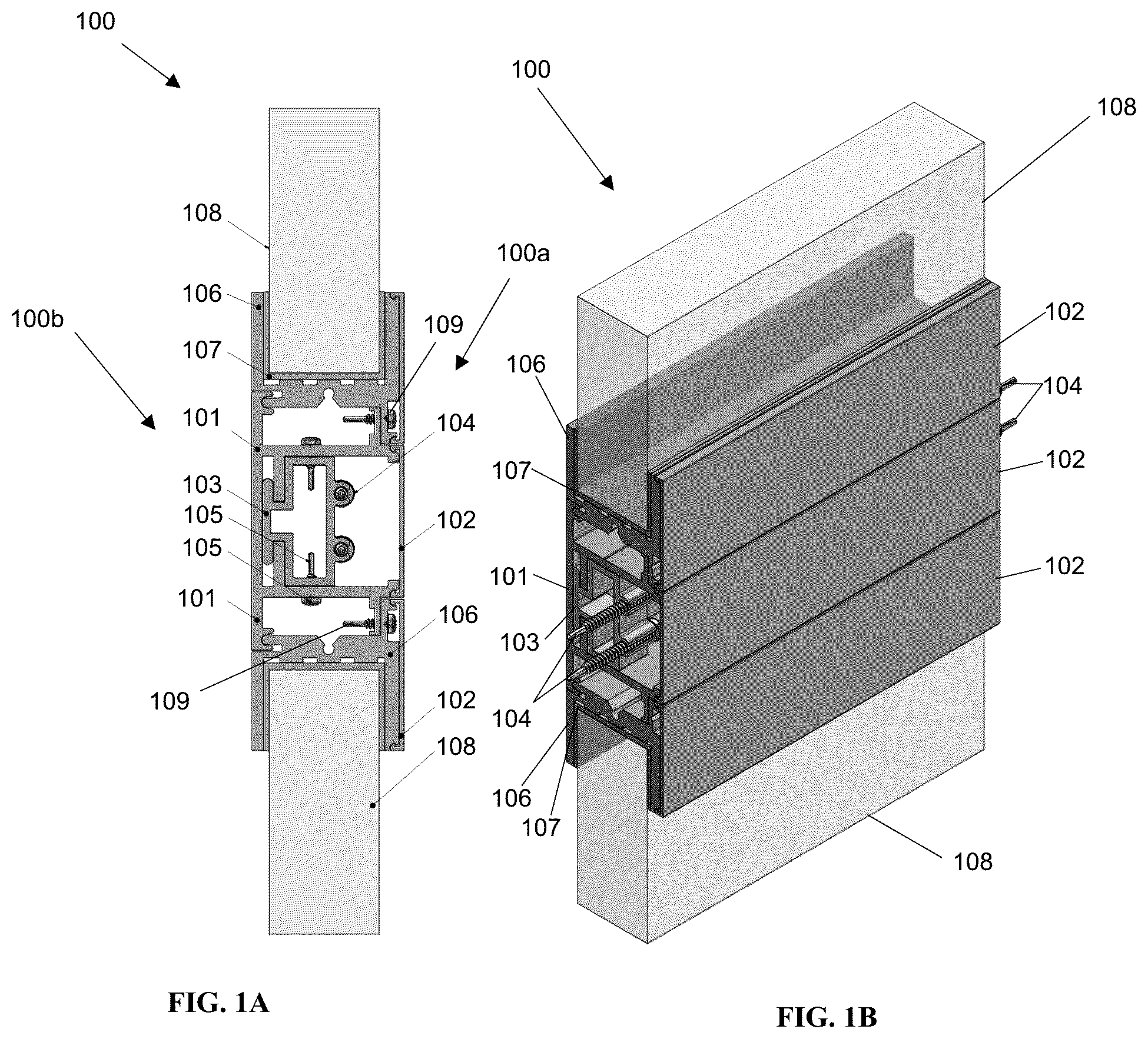 Patent US12297690 Figure 1 – Security panel mounting system