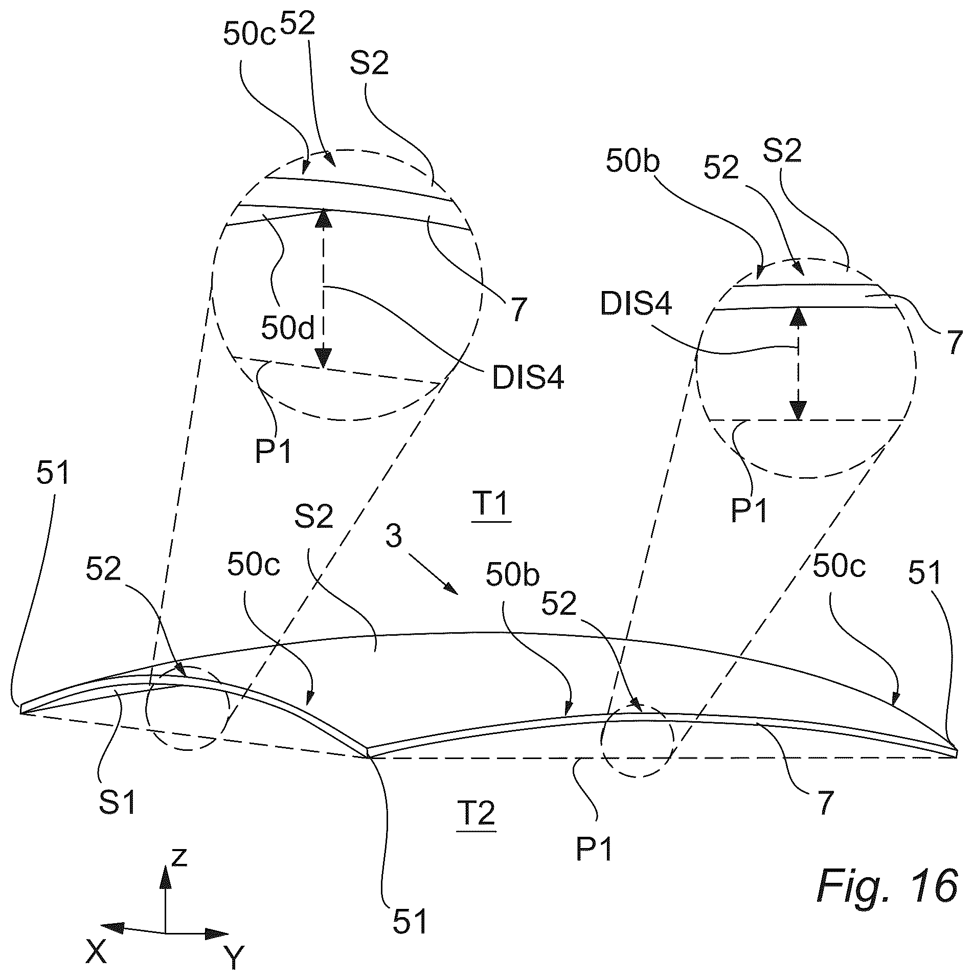 Patent US12297692 Figure 8 – Building aperture cover, such as a window or door, comprising flexible gasket with sealed cavity