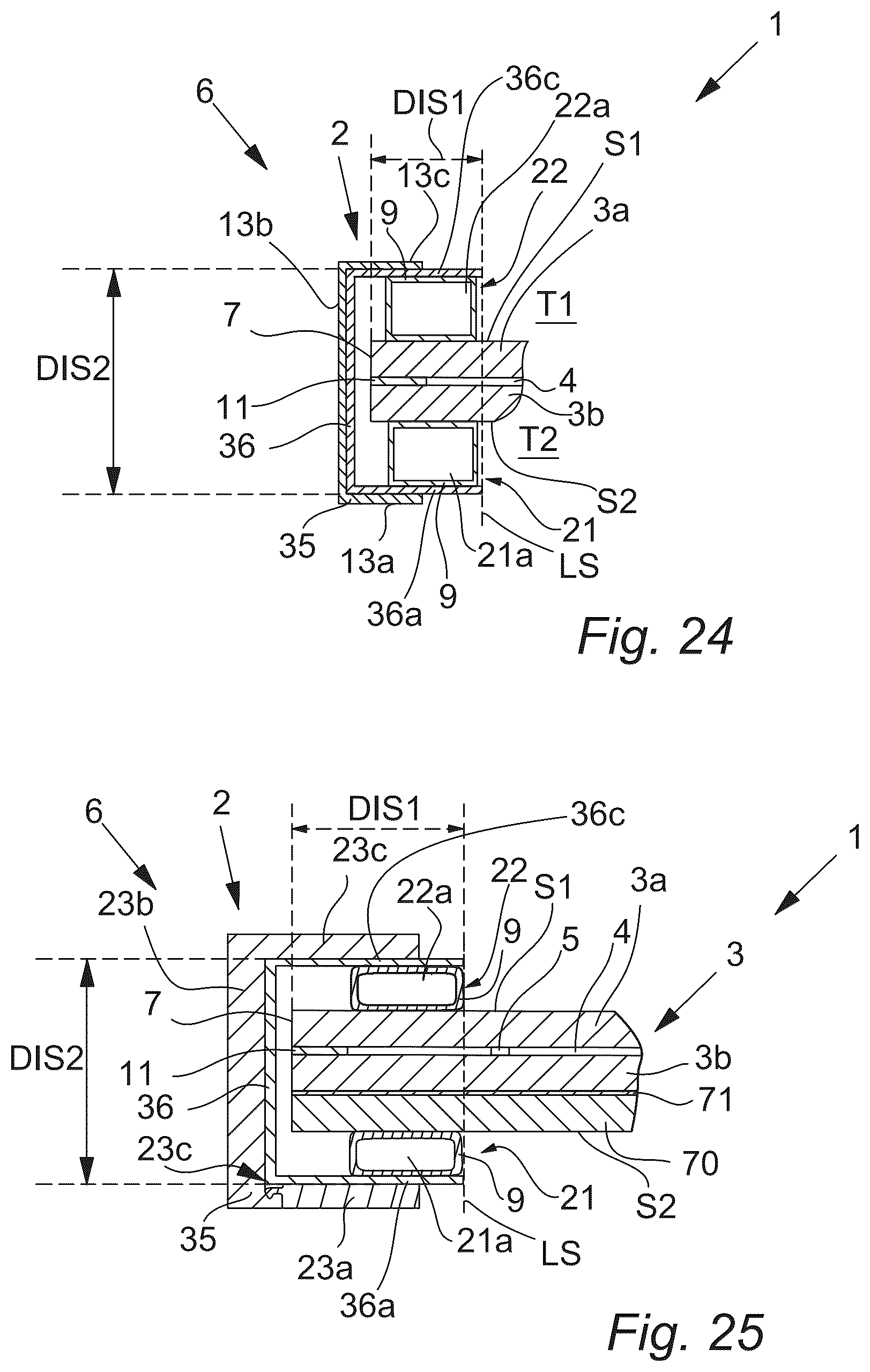 Patent US12297692 Figure 13 – Building aperture cover, such as a window or door, comprising flexible gasket with sealed cavity