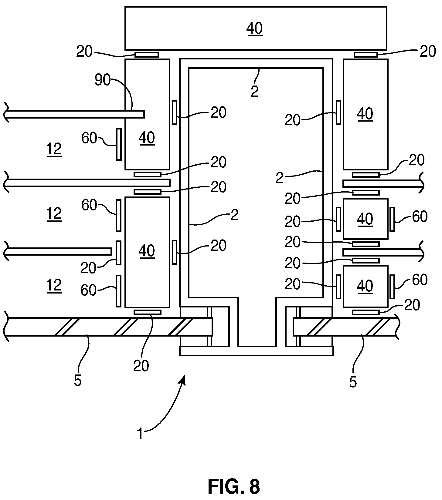 Patent US12297693 Figure 8 – Adhesive-attached window glazing assembly, multi-glazed window assembly and method therefor