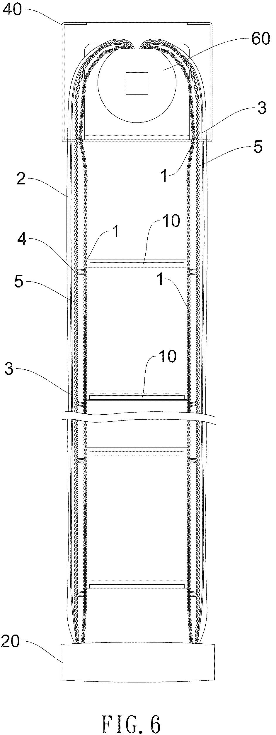 Patent US12297694 Figure 6 – Safety lift cord assembly for window blinds