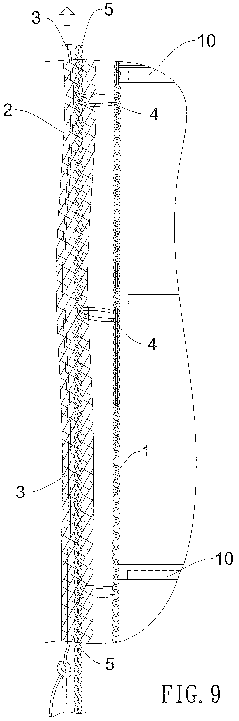 Patent US12297694 Figure 9 – Safety lift cord assembly for window blinds