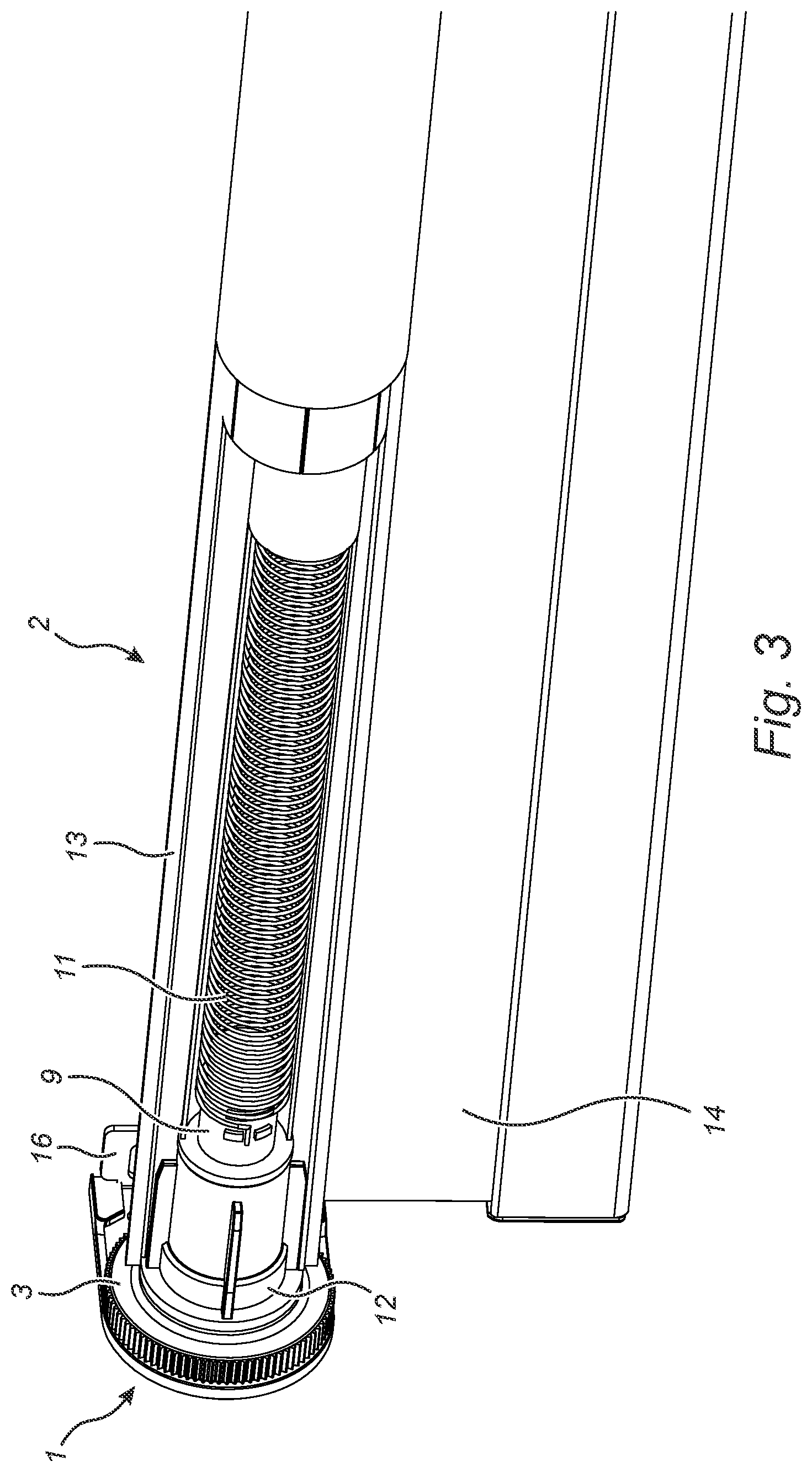 Patent US12297695 Figure 3 – Adjusting mechanism for a roller blind