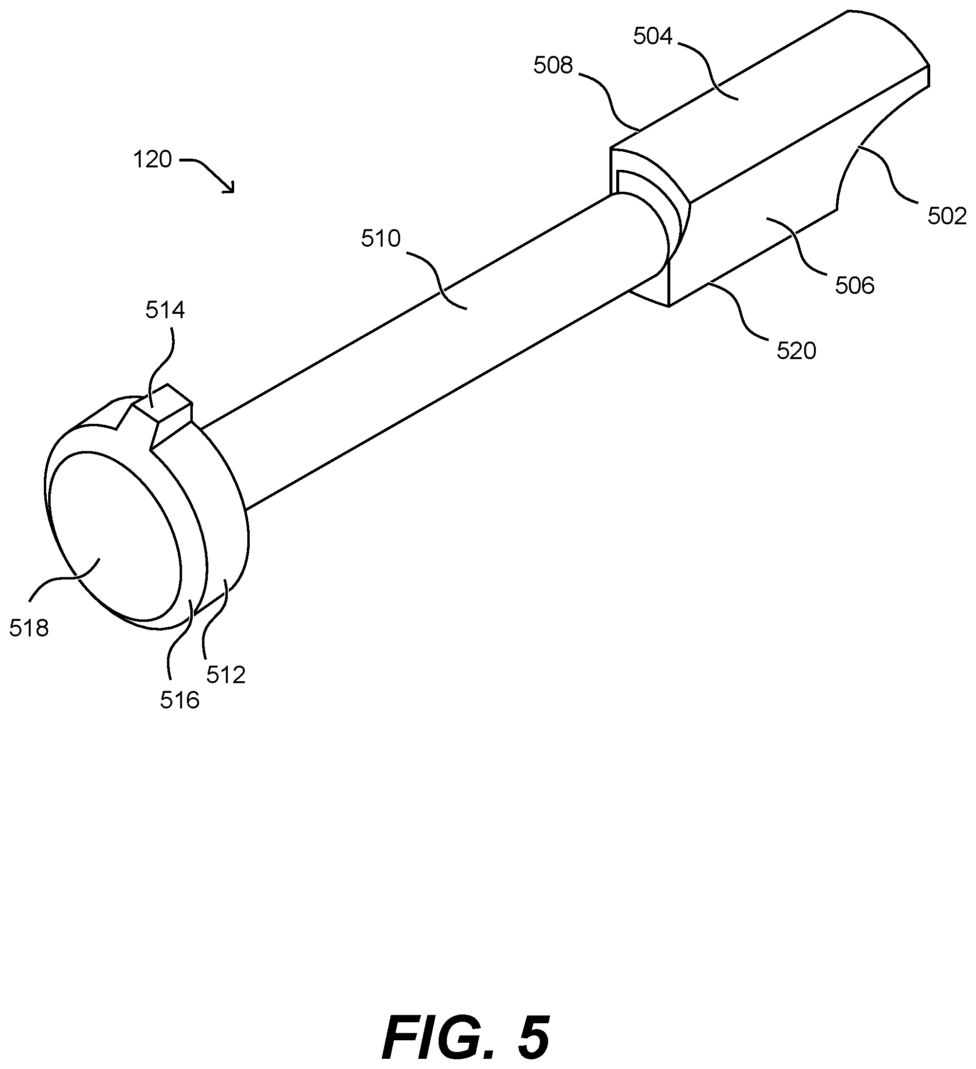 Patent US12297698 Figure 5 – Retainer for rotary cone drill bit
