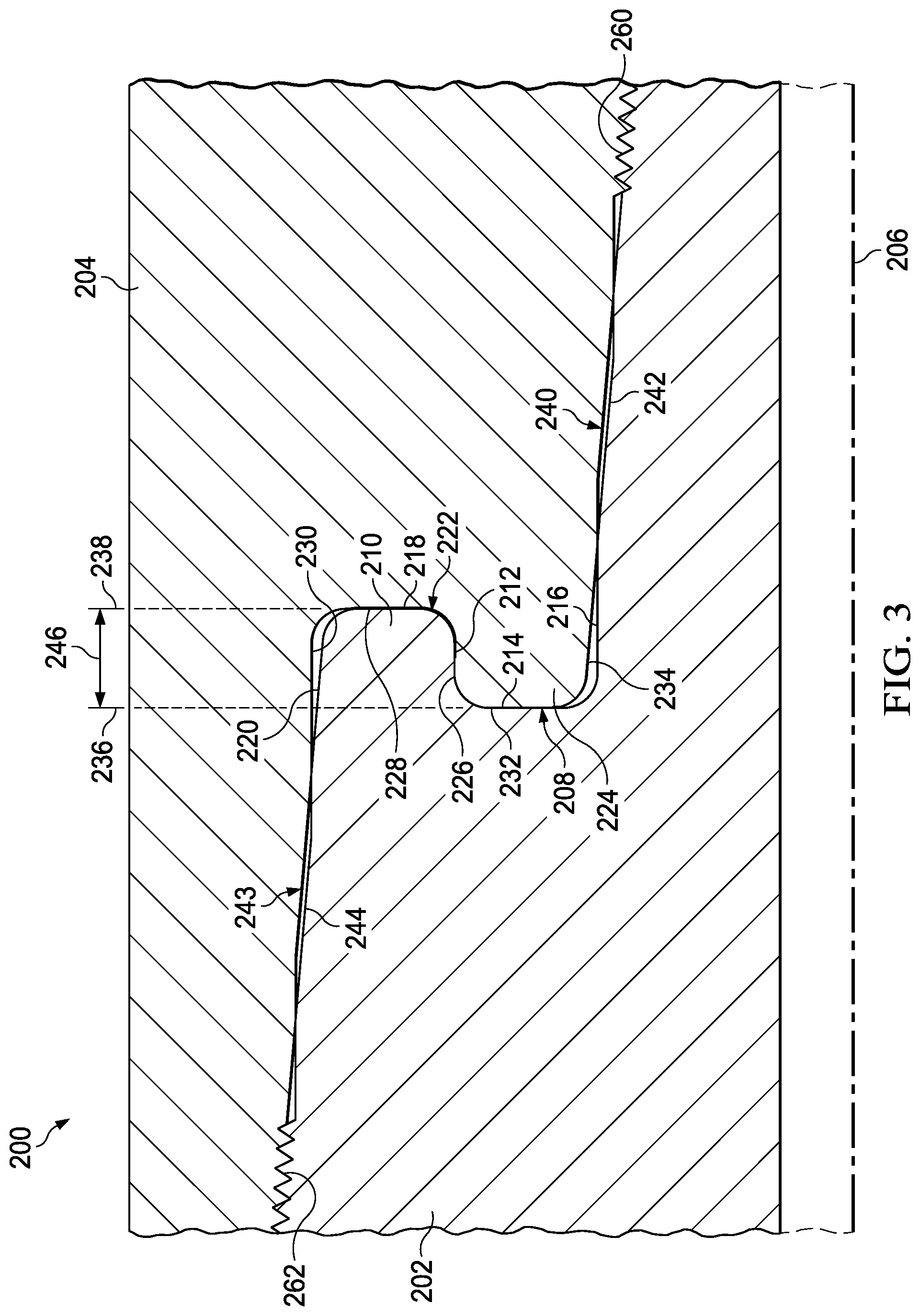 Patent US12297700 Figure 3 – Curvilinear sealing system