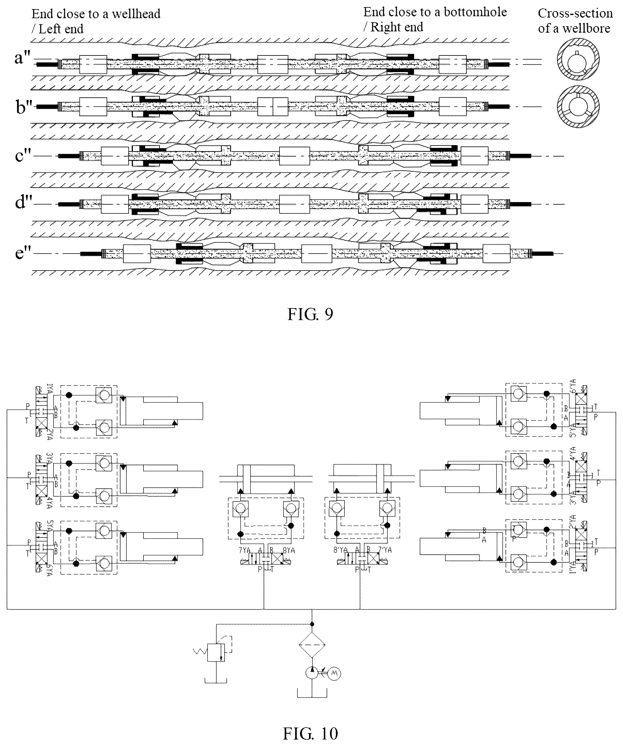 Patent US12297705 Figure 5 – Support mechanism of self-adaptive traction robot for complex wellbore and control method thereof
